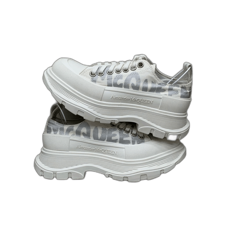 Alexander McQueen Alexander McQueen White Logo Martin Boots Size 37 Size US 8 / IT 38 - 1 Thumbnail