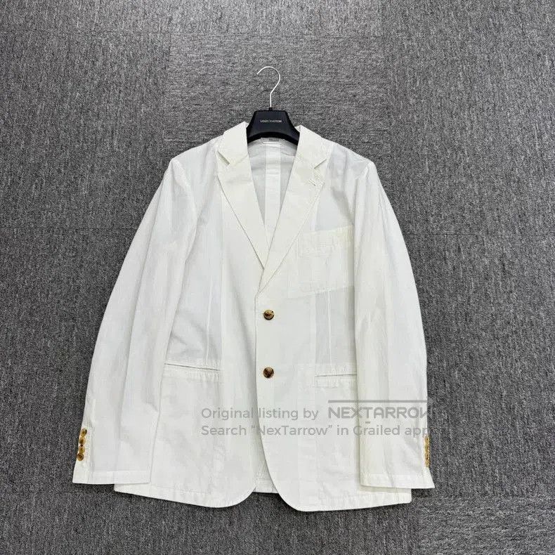 Hermes Hermes Solid Color White Blazer. Size US L / EU 52-54 / 3 - 1 Thumbnail