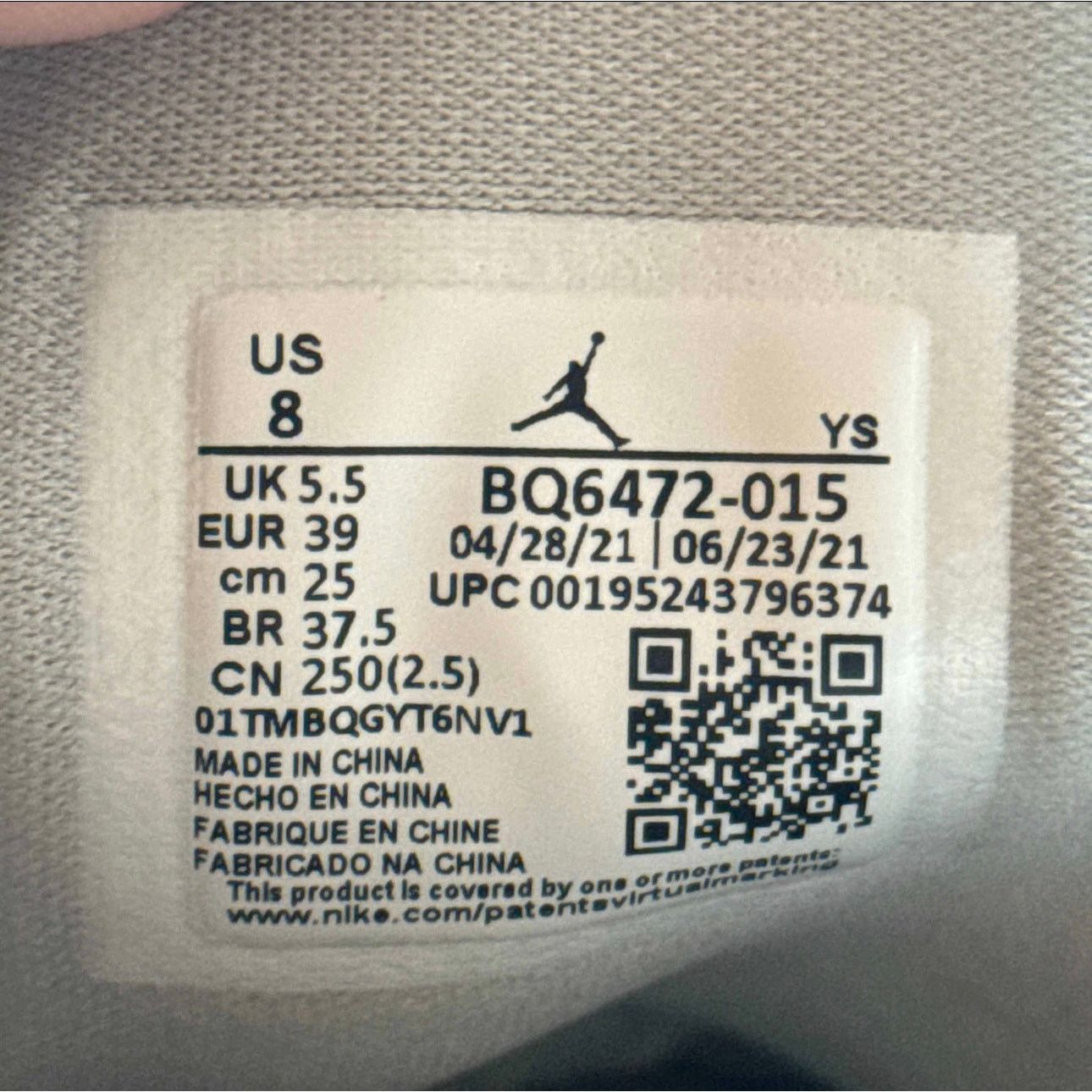 Jordan Brand × Nike Size 8 - Wmns Air Jordan 1 Mid Grey Fog Women's Shoes Size US 8 / IT 38 - 7 Thumbnail