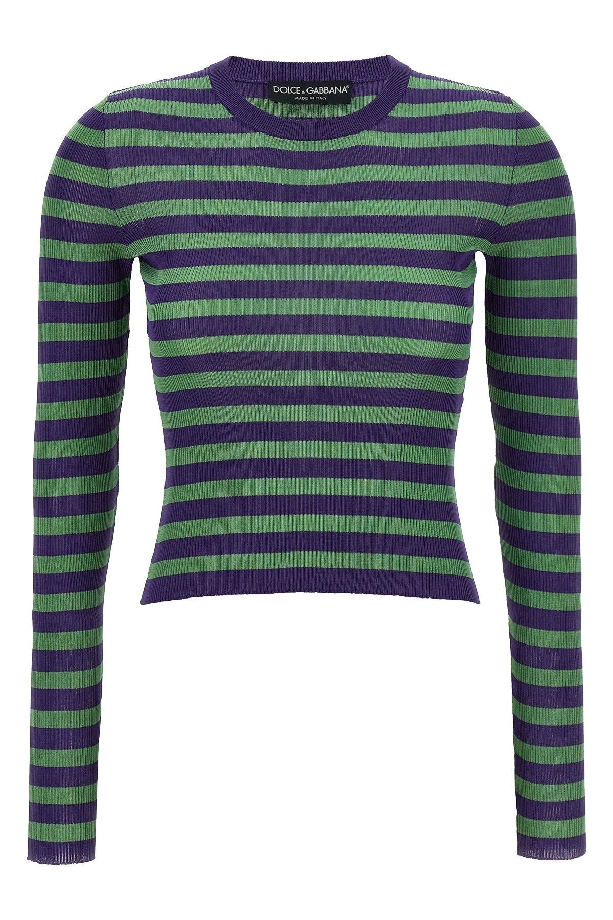 Dolce & Gabbana Striped viscose sweater Size M / US 6-8 / IT 42-44 - 1 Thumbnail
