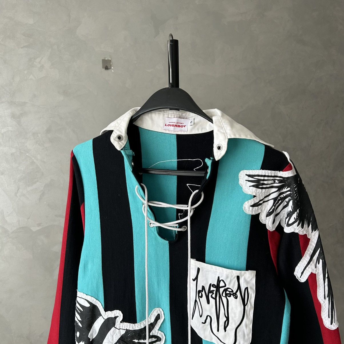 Charles Jeffrey LOVERBOY Charles Jeffrey Loverboy Magpie Striped Rugby Polo Size US S / EU 44-46 / 1 - 4 Thumbnail