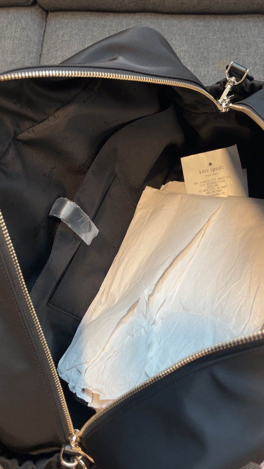 Kate Spade Kate Spade Carter Nylon Large Weekender, Black kate spade Size ONE SIZE - 8 Thumbnail