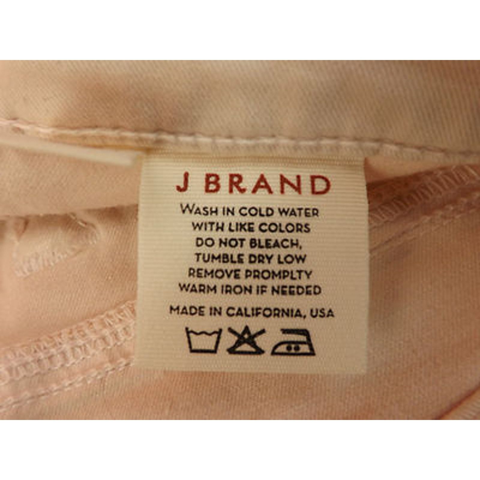 J Brand J BRAND MID RISE 11" LEG OPENIN SKINNY PEACH PASTEL JEANS 29 Size 29" - 9 Thumbnail