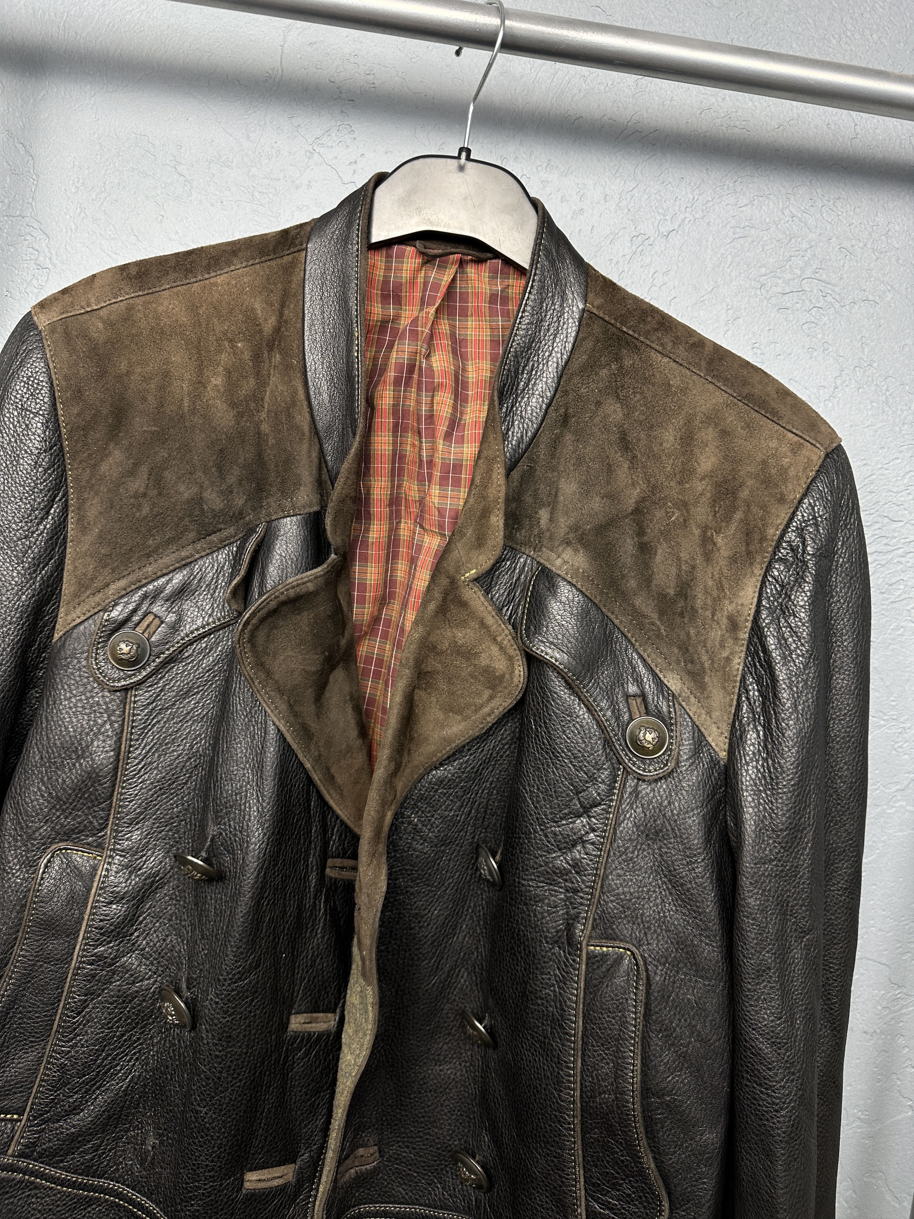 Vintage Meindl 90s Vintage Mens Leather Jacket Size US M / EU 48-50 / 2 - 2 Thumbnail