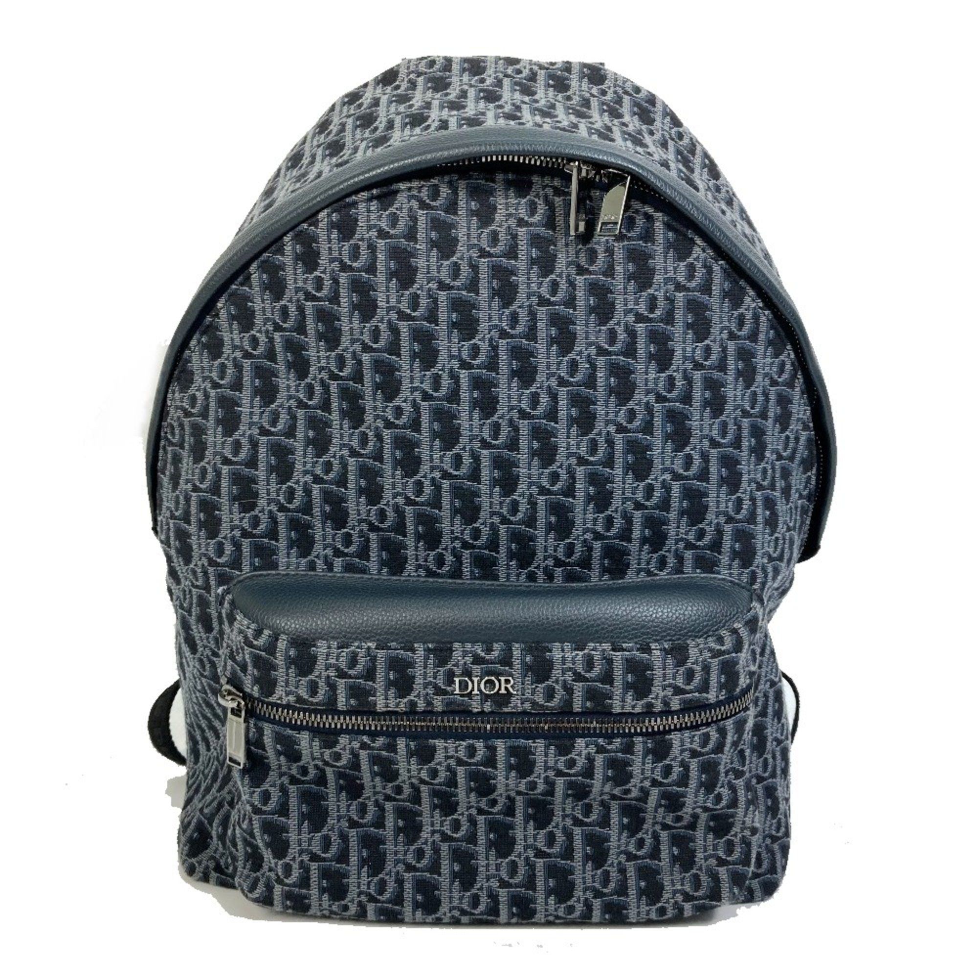 Dior CHRISTIAN DIOR Trotter Oblique Backpack Backpack Navy Size ONE SIZE - 1 Thumbnail