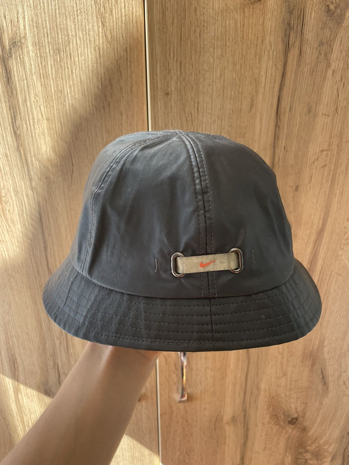 Nike Vintage Nike Polyurethane Panama Bucket Hat RARE Size ONE SIZE - 1 Thumbnail