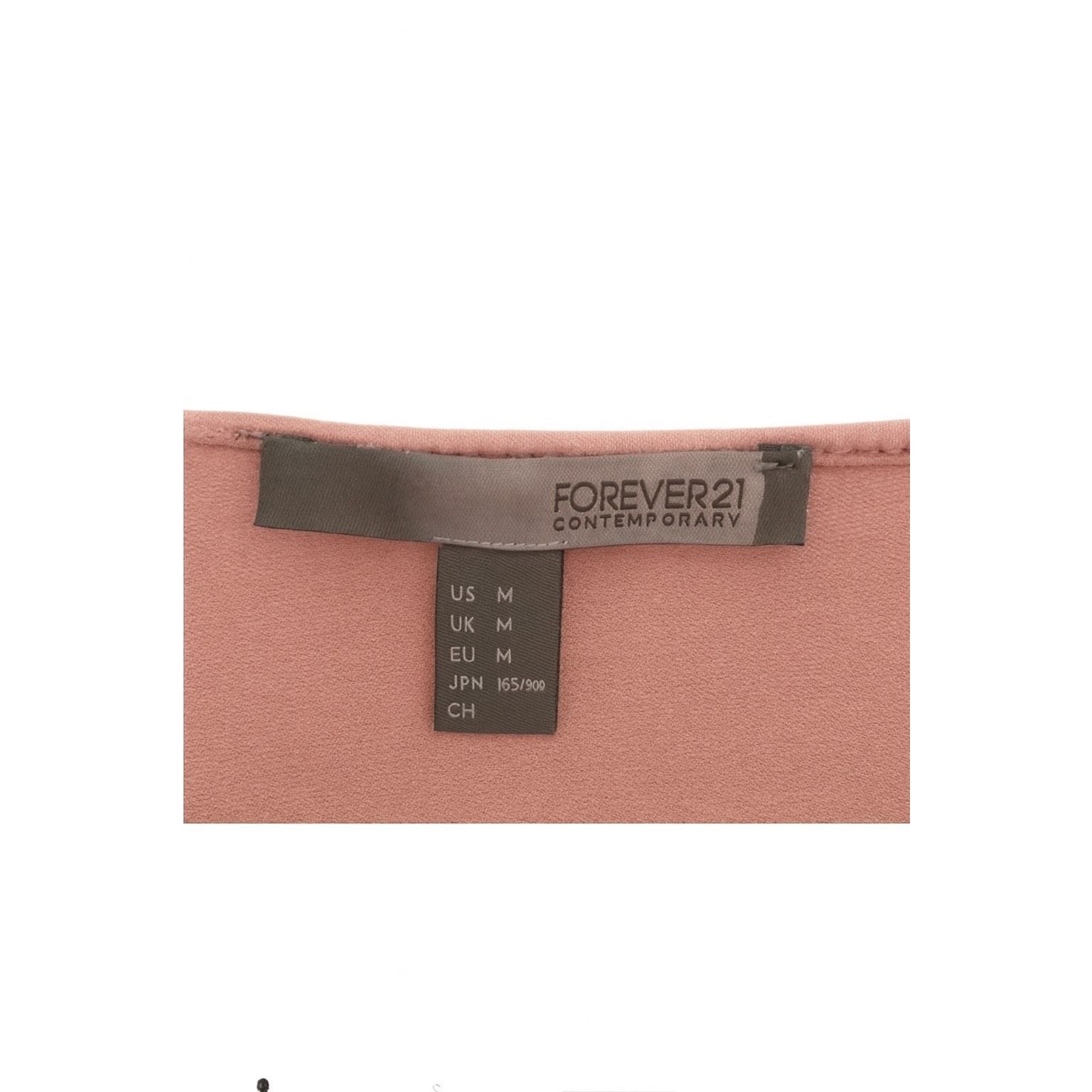 Forever 21 Forever 21 Blush Pink Zip-Up Blouse Women’s Size M – Contemp Size M / US 6-8 / IT 42-44 - 5 Thumbnail