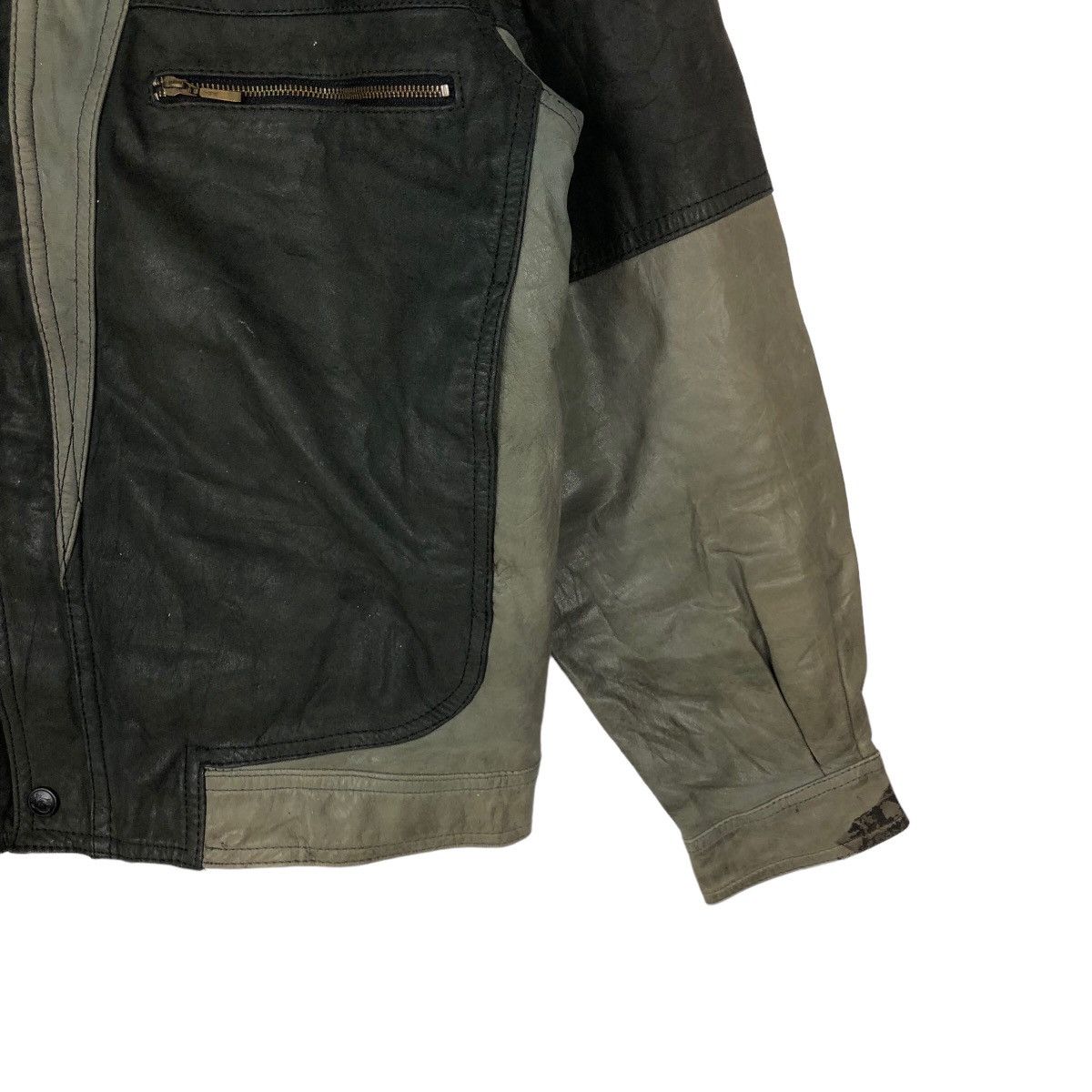 Japanese Brand VINTAGE LEATHER BOMBER JACKET JAPAN ISSEY MIYAKE Size US M / EU 48-50 / 2 - 4 Thumbnail