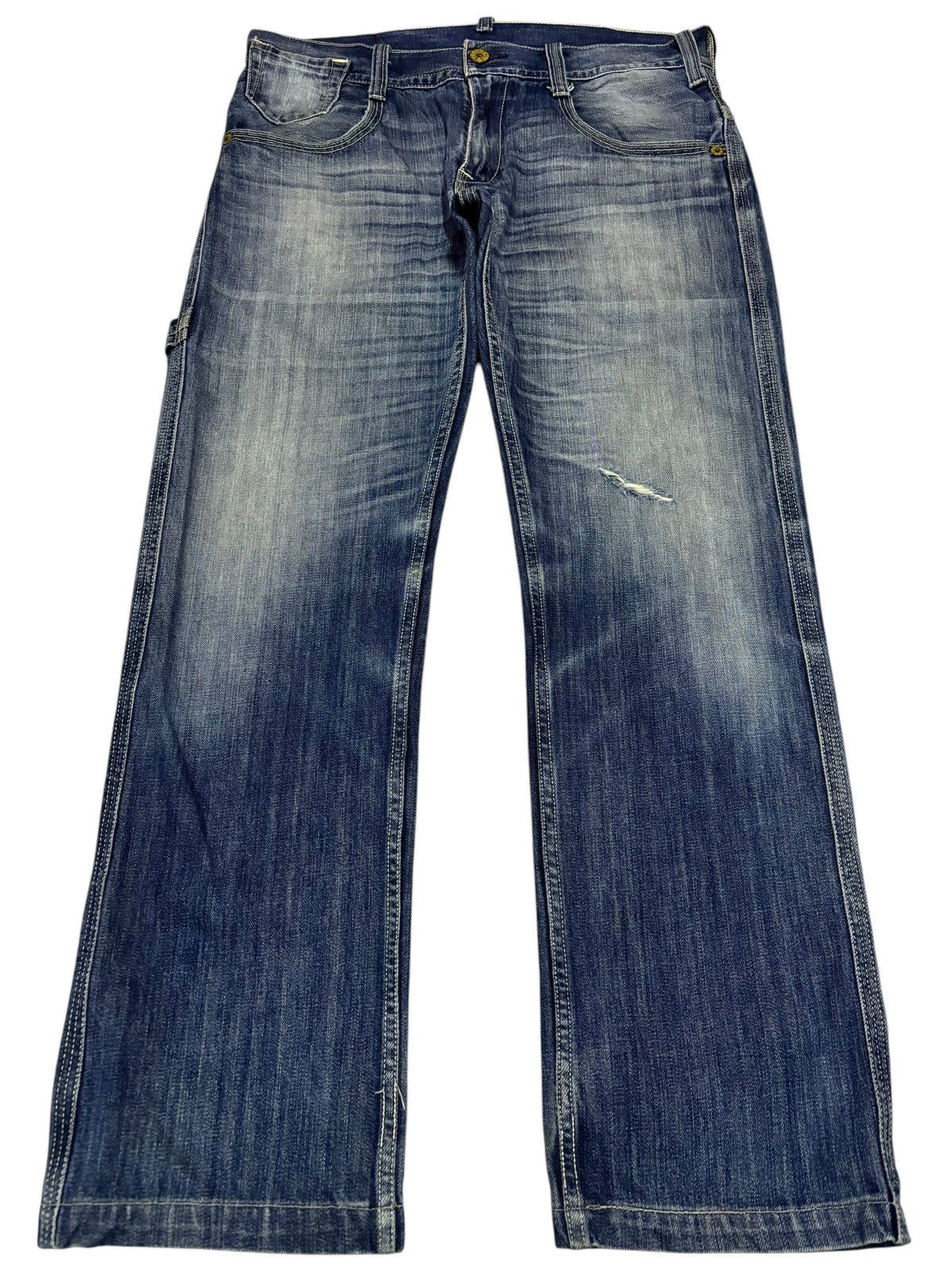 Levi's × Levi's Vintage Clothing Vintage Levi’s 504 Buckle Carpenter Jeans Size US 34 / EU 50 - 1 Thumbnail