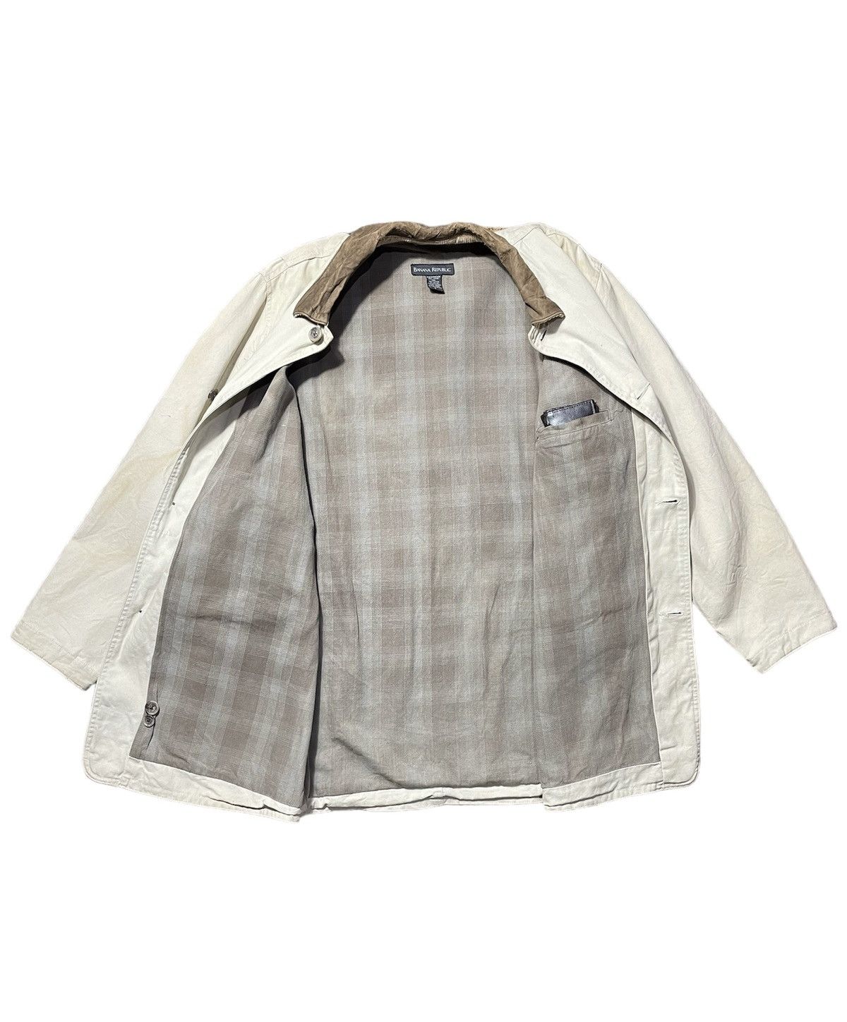 Banana Republic Wax Cotton Coat + Leather collar Banana Republic Size US S / EU 44-46 / 1 - 9 Thumbnail