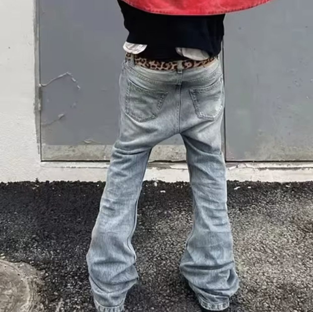 Japanese Brand × Vintage Harajuku Streetwear Washed Vintage Solid Jeans Size US 32 / EU 48 - 4 Thumbnail