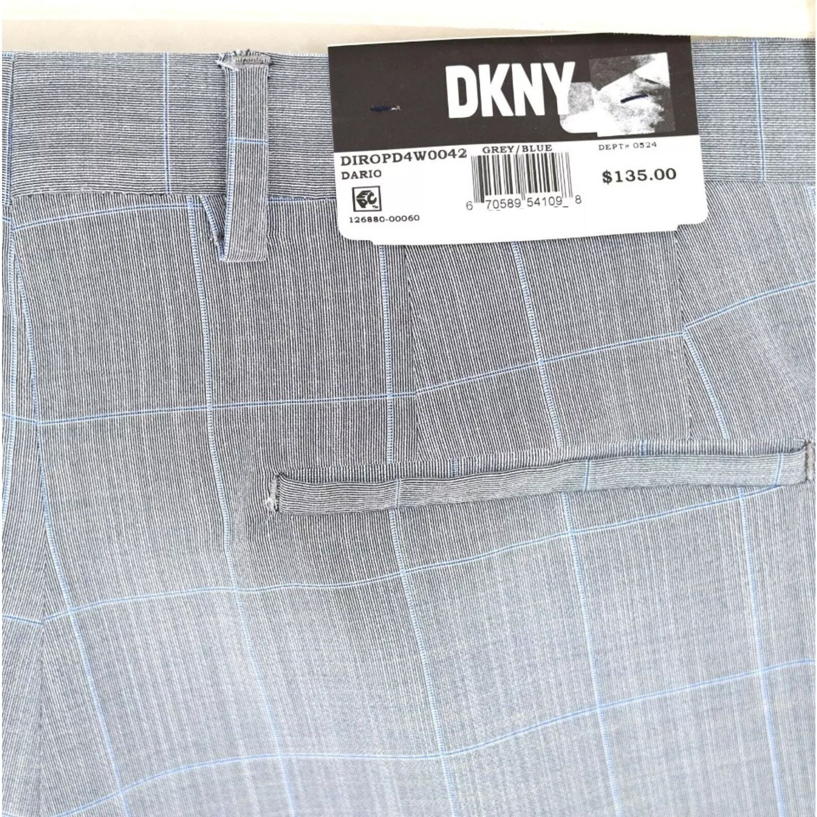 DKNY DKNY Men's Light Grey Plaid Suit Dress Pants Size 30Wx32L Size US 30 / EU 46 - 5 Thumbnail