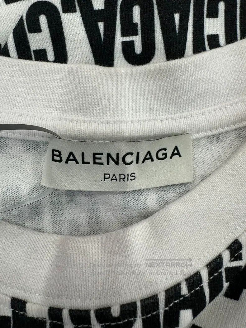 Balenciaga Balenciaga Black and White Letter Printed Logo Women's Sho Size M / US 6-8 / IT 42-44 - 5 Thumbnail