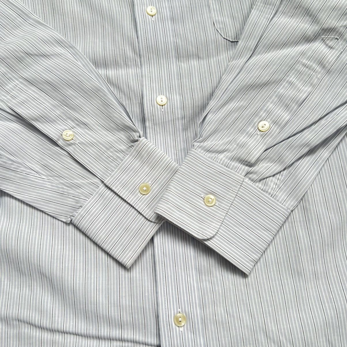 Issey Miyake Vintage 90s Issey Miyake Vertical Stripe Long Sleeve Shirt Size US L / EU 52-54 / 3 - 4 Thumbnail