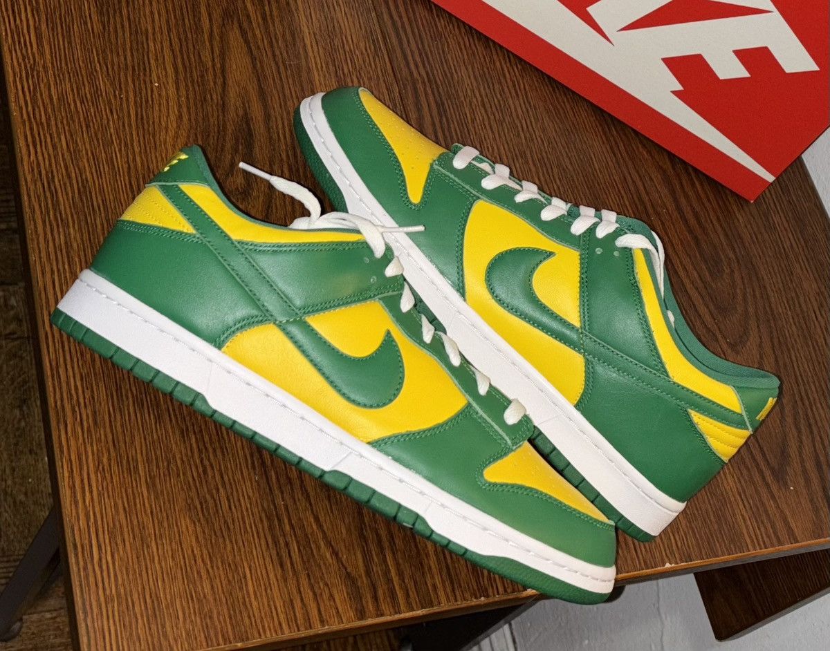 Nike Nike Dunk Low SP Brazil Yellow Green Size US 11 / EU 44 - 1 Thumbnail