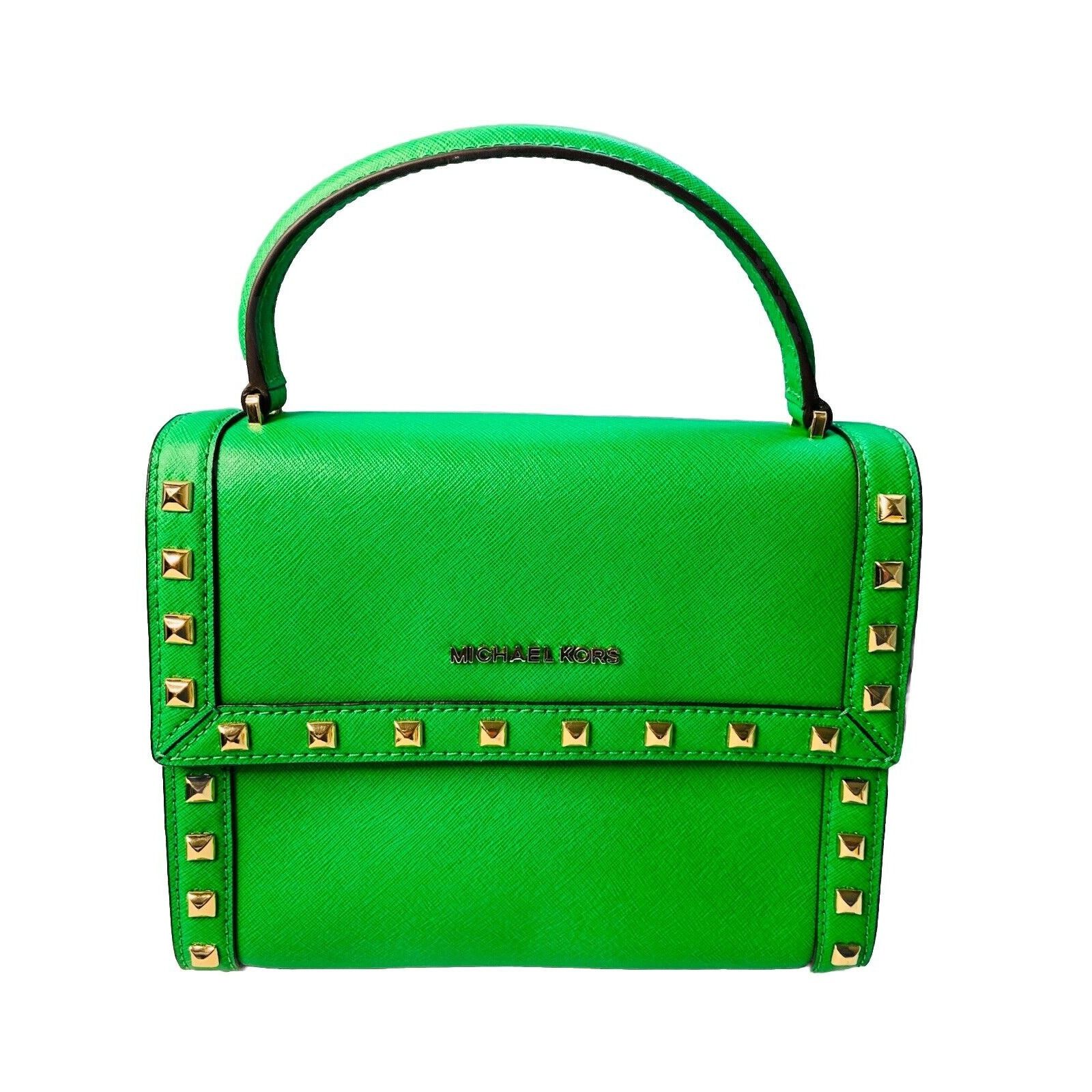 Michael Kors NWOT Michael Kors Dillon Green Palm STD MD Messenger Leather Size ONE SIZE - 10 Thumbnail