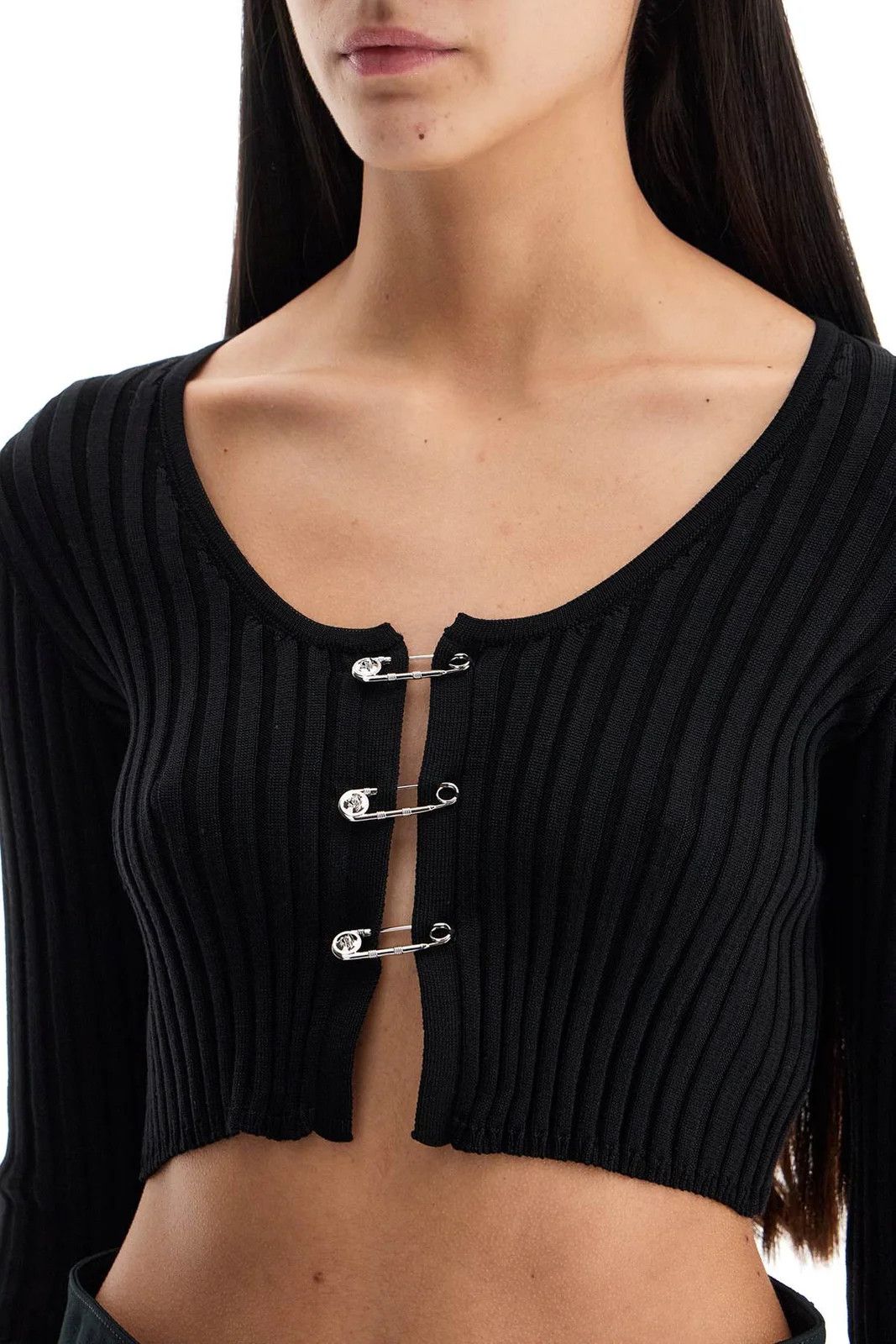 Versace o1y0226 Cardigan in Black Size M / US 6-8 / IT 42-44 - 3 Thumbnail
