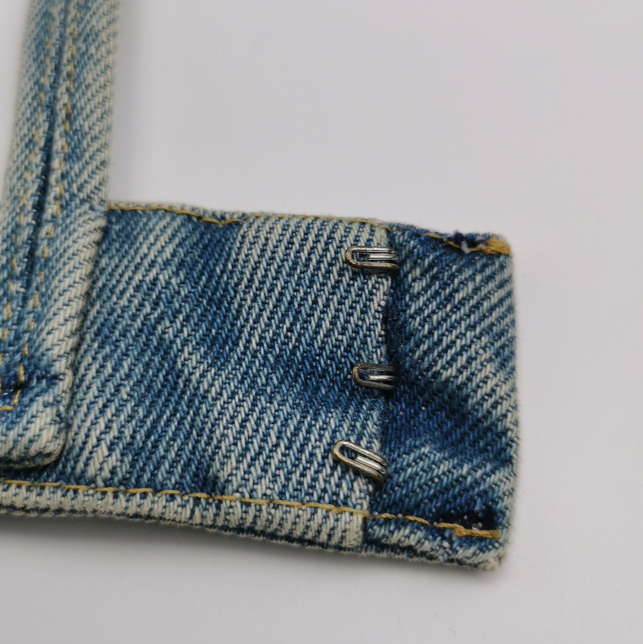 Prada Prada Cotton Triangle Logo Denim Crop Top . Size XS / US 0-2 / IT 36-38 - 8 Thumbnail