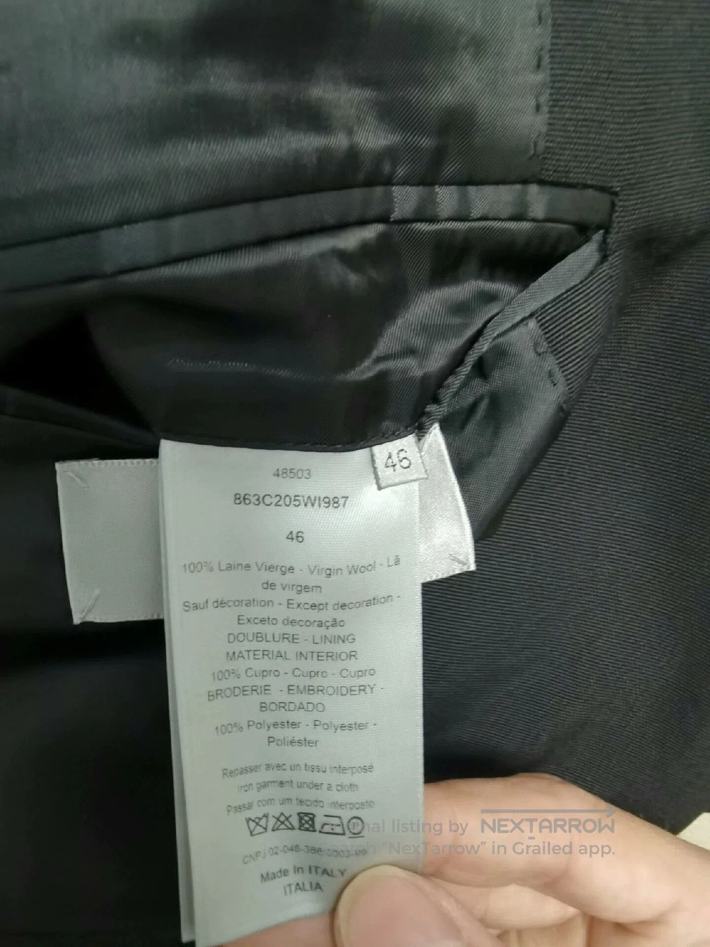 Dior DIOR HOMME Portrait Suit Jacket. Size US S / EU 44-46 / 1 - 7 Thumbnail