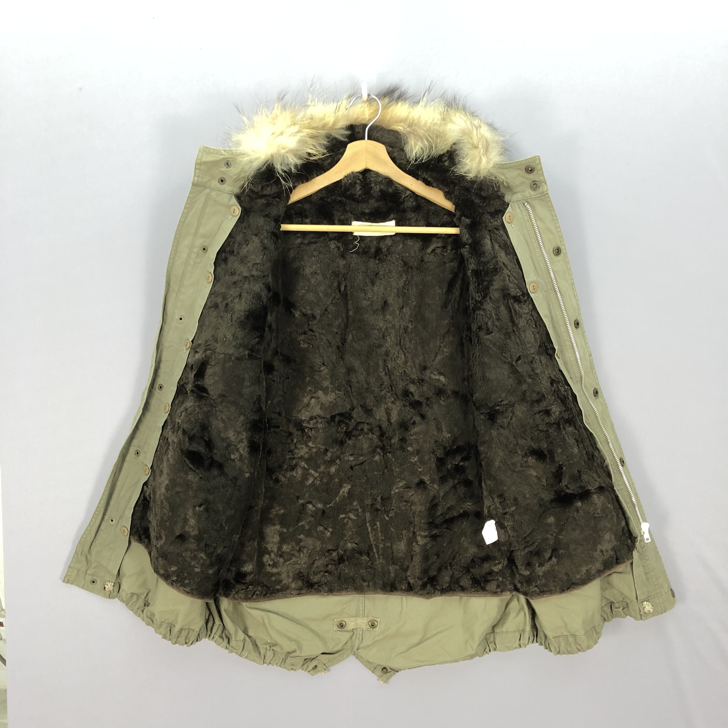 If Six Was Nine × Japanese Brand × Vintage Vintage Nelachen Parka Fur Hoodie Fleece Military Jackets Size US S / EU 44-46 / 1 - 6 Thumbnail