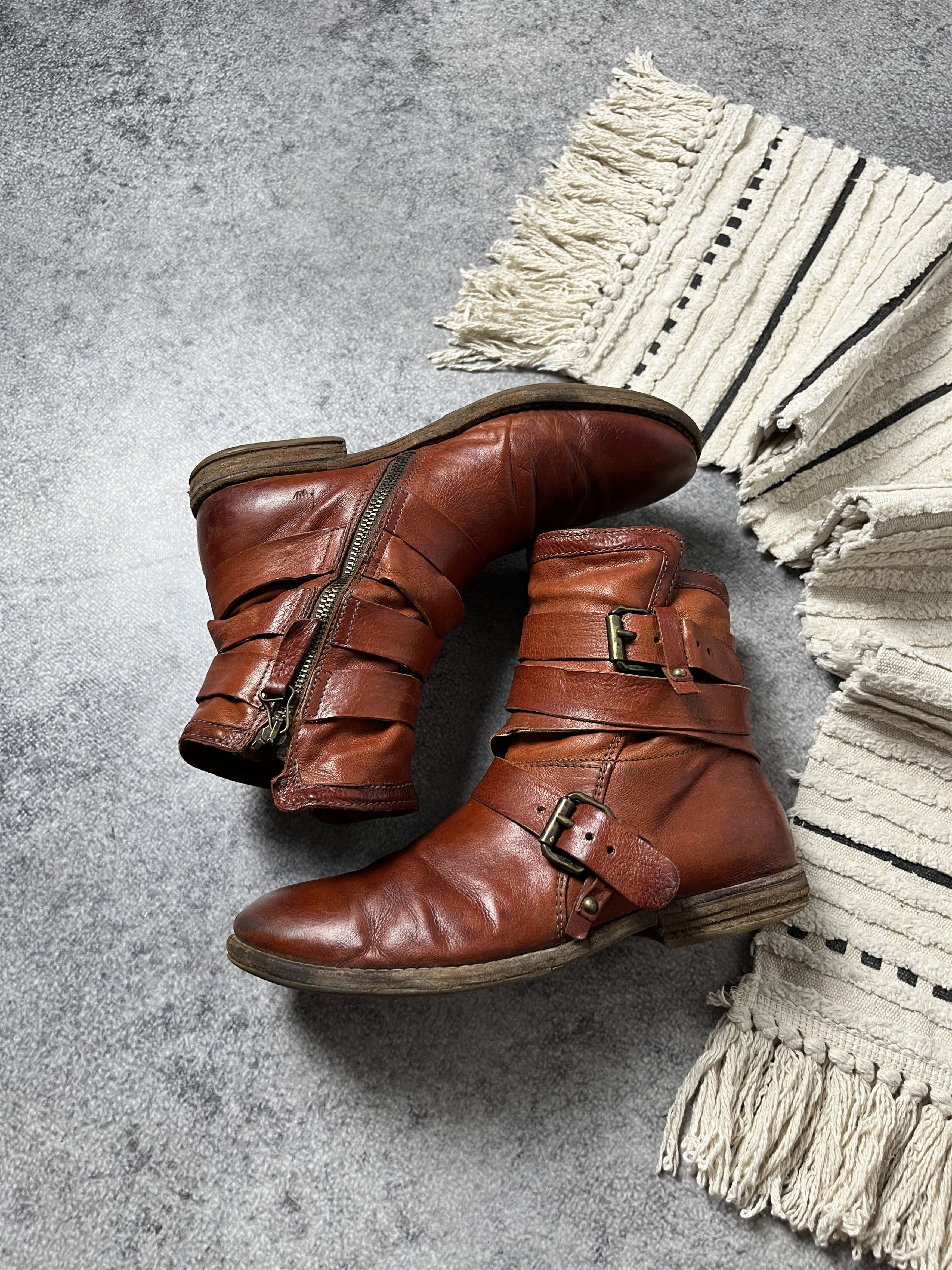 A.S.98 🔥A.S.98 AIRSTEP STRAPS LEATHER 90'S BOOTS GUIDI VIBE Size US 7 / EU 40 - 3 Thumbnail