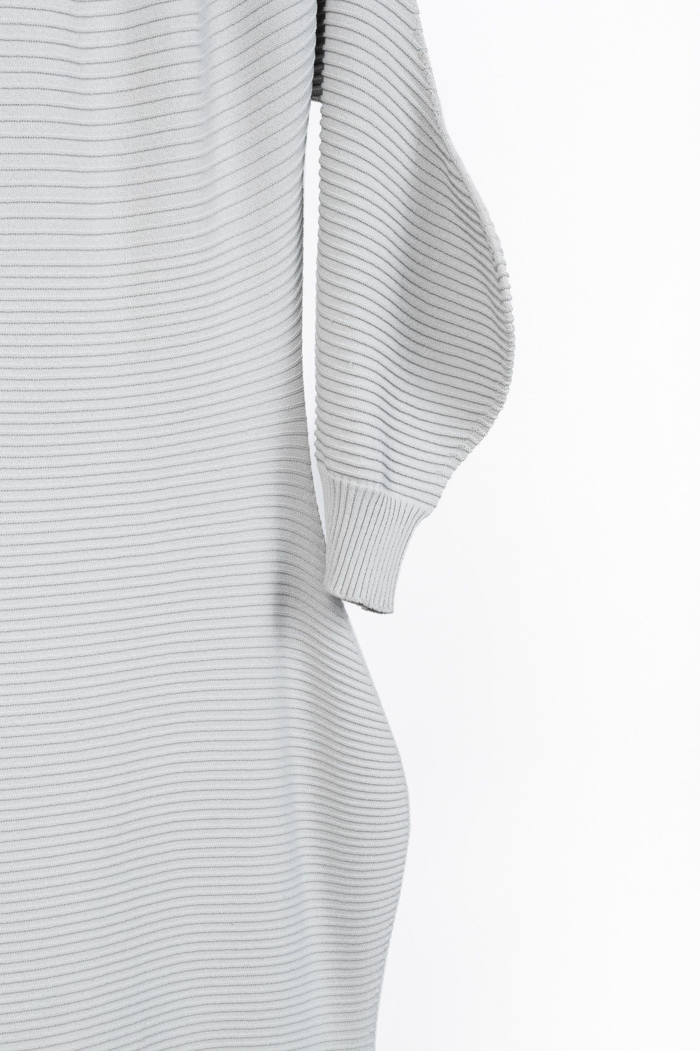 Issey Miyake Issey Miyake SS/23 Concretion Light Grey Ribbed Midi Dress Size M / US 6-8 / IT 42-44 - 5 Thumbnail