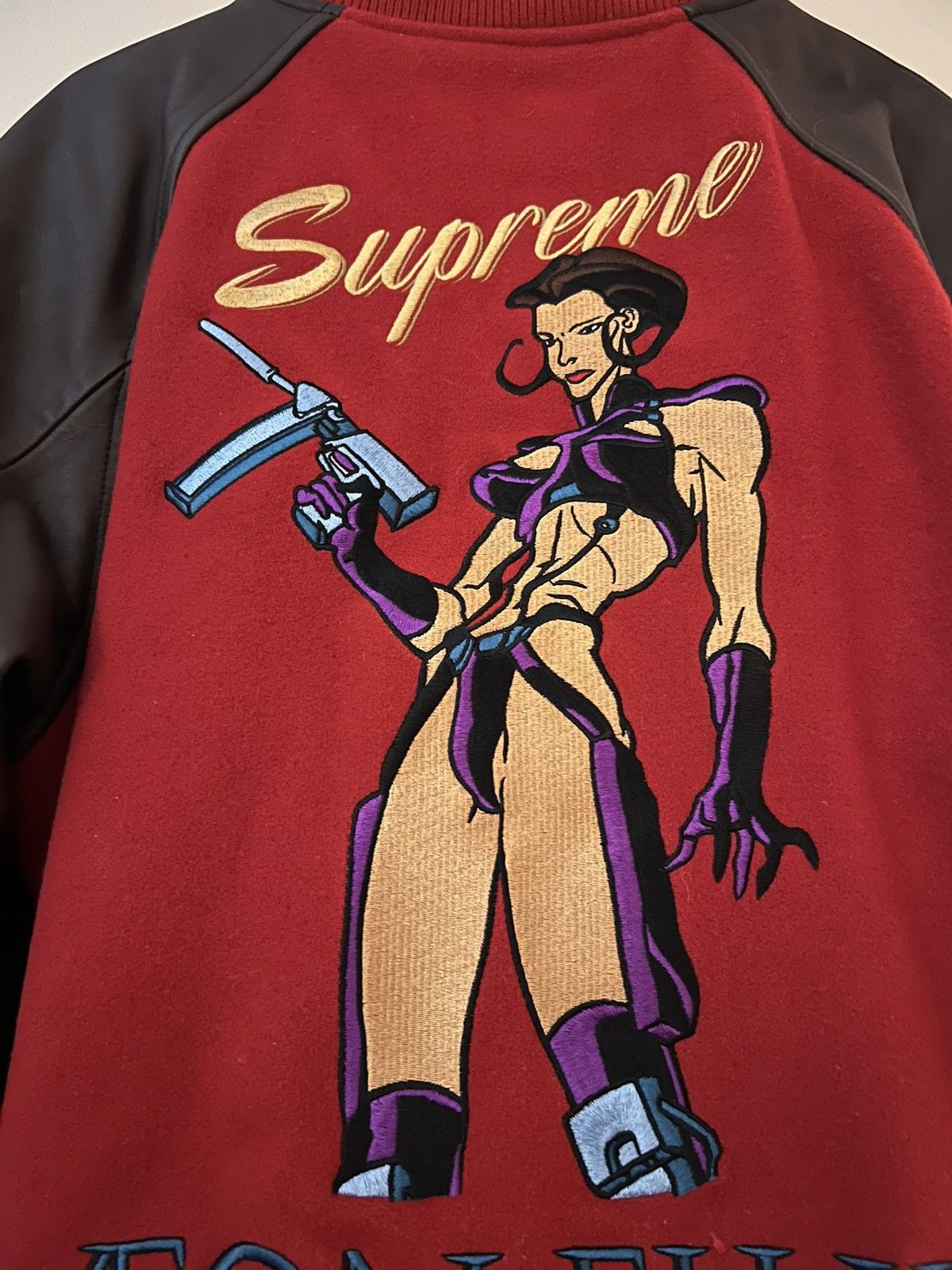 Supreme Supreme AEON FLUX - Red Varsity Jacket Size US L / EU 52-54 / 3 - 17 Thumbnail