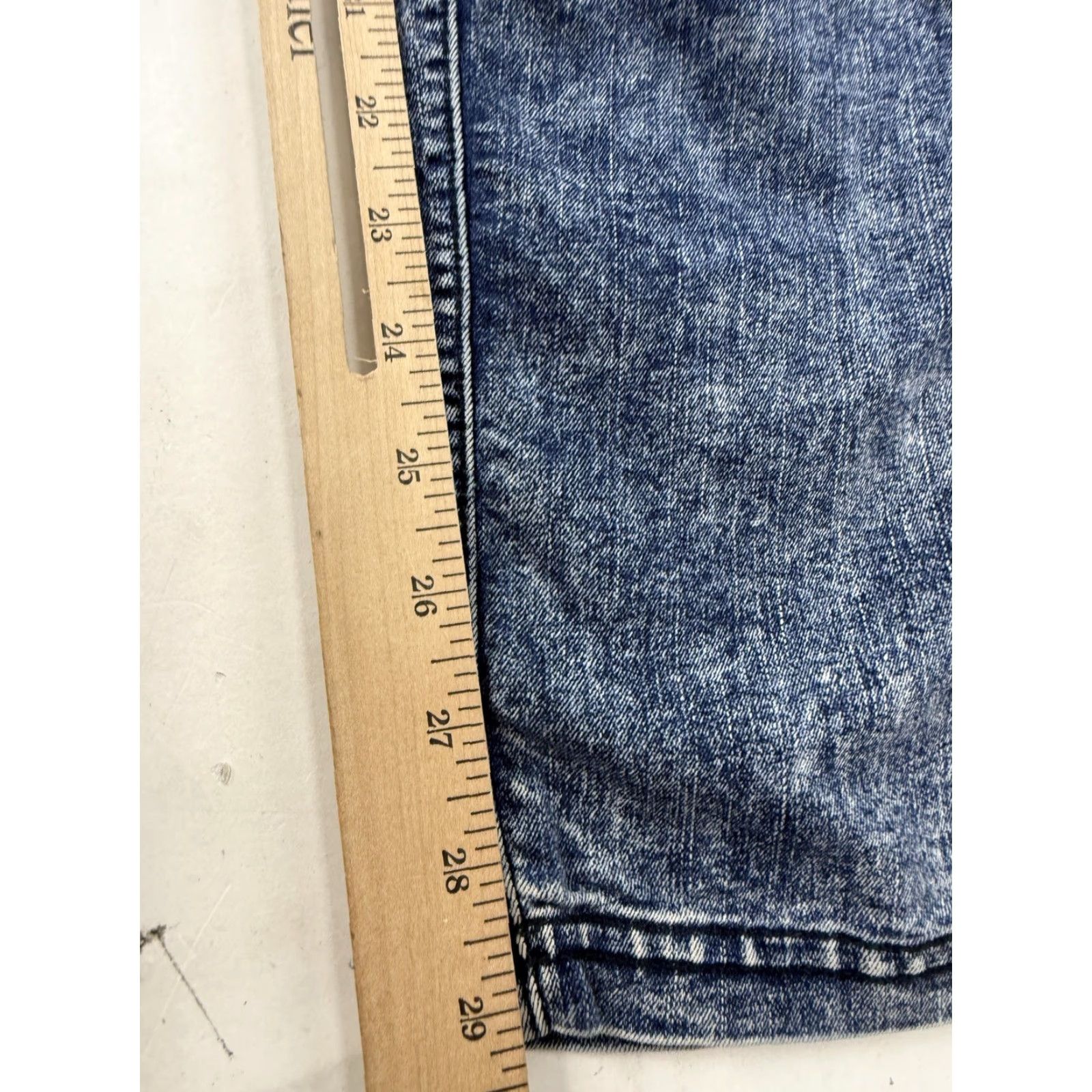 American Apparel American Apparel Jeans Womens Small Blue Acid Wash High Rise Jeggings Skinny Size 28" / US 6 / IT 42 - 7 Thumbnail