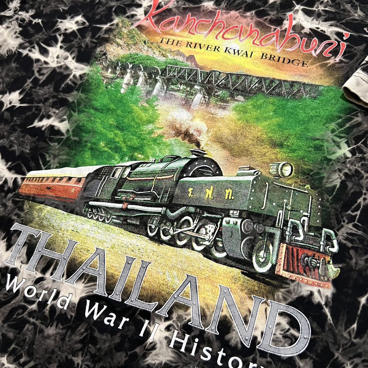 Vintage VTG Kanchanaburi Death Railway World War 2 River Shirt Size US XL / EU 56 / 4 - 4 Thumbnail