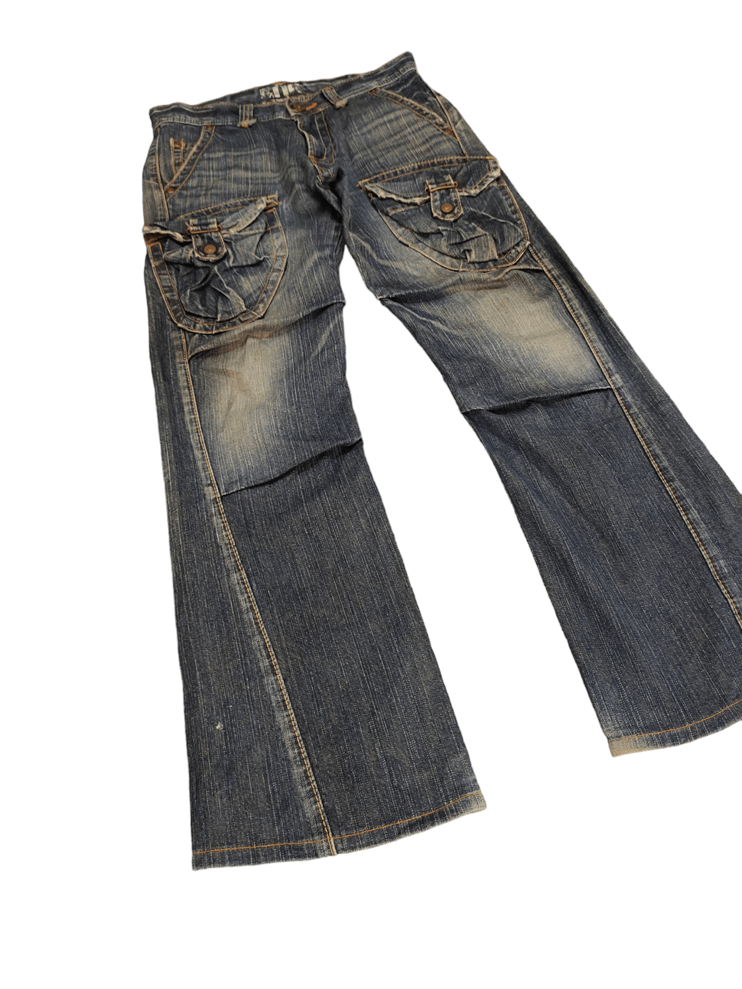 Edwin Flare Jeans Edwin 505 Multi Cargo Pocket Denim Boot Cut Size US 31 - 3 Thumbnail