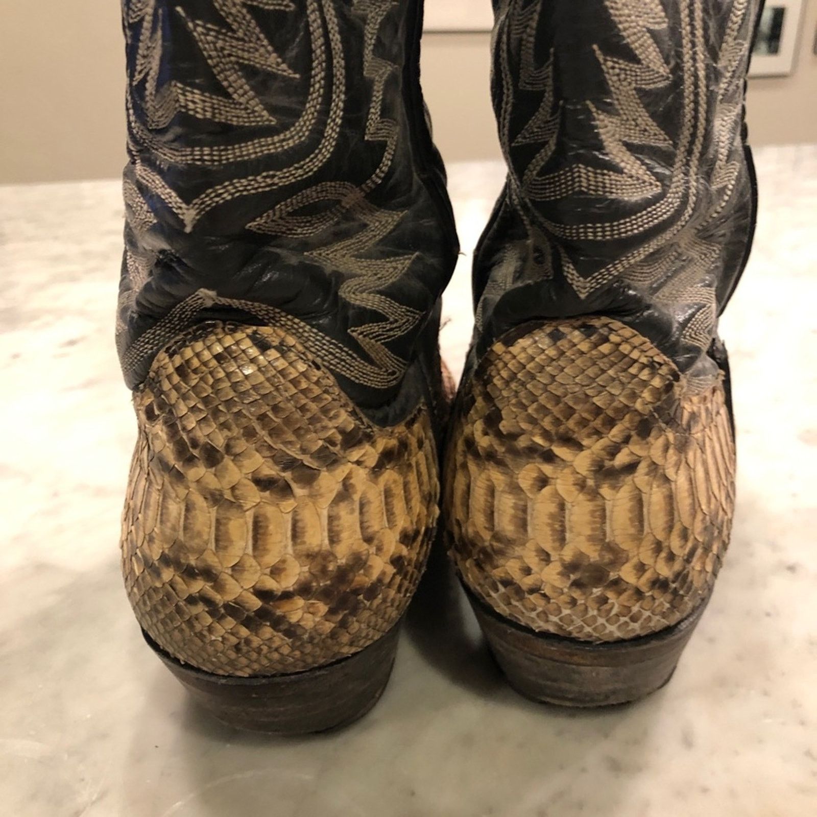 Vintage Vintage Python Snakeskin Boots 8.5 EE Size US 8.5 / EU 41-42 - 2 Thumbnail