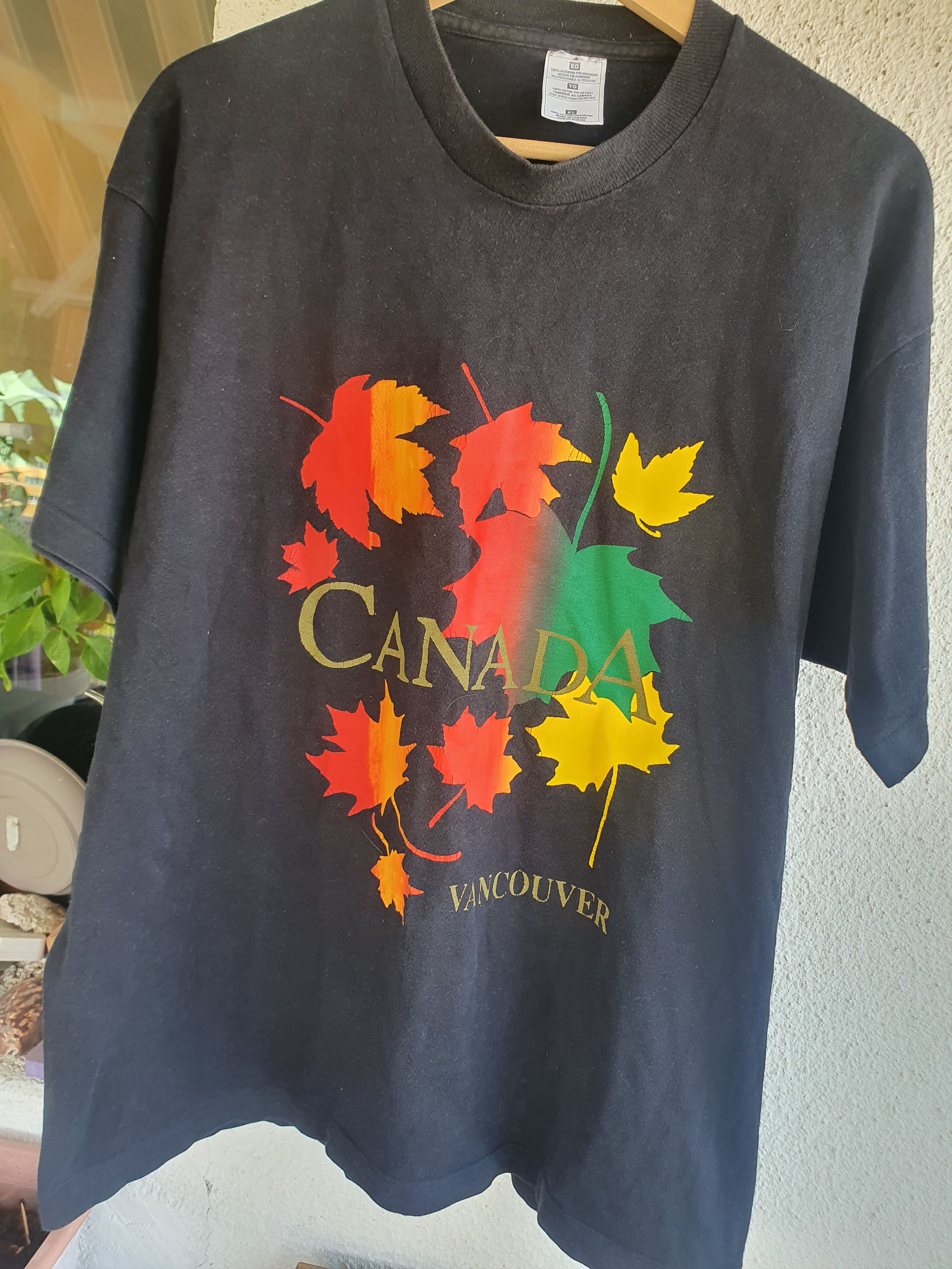 Vintage Canada Vancouver Vtg Single Stitch Destination t-shirt XL Size US XL / EU 56 / 4 - 4 Thumbnail