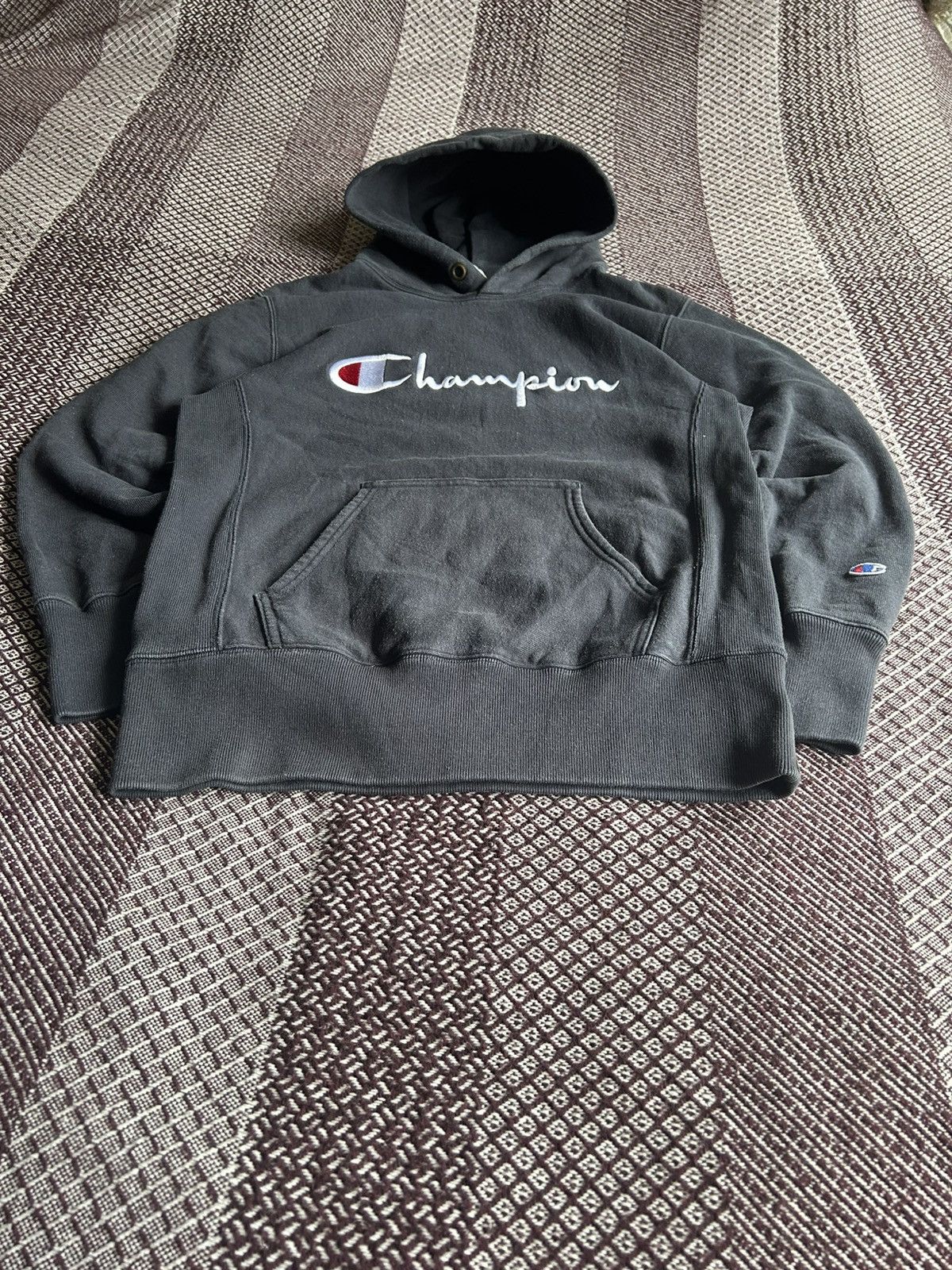 Vintage Vintage Champion Big Logo Streetwear Heavy Hoodie Size M Size M / US 6-8 / IT 42-44 - 3 Thumbnail