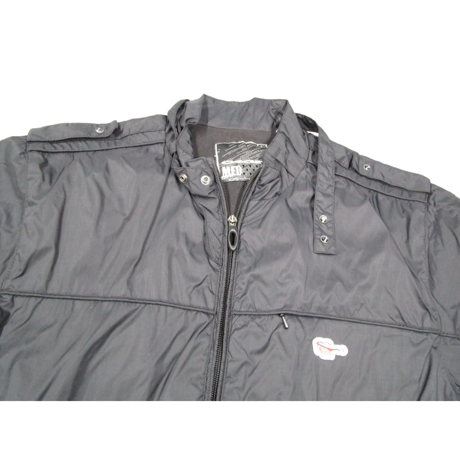 Oakley VINTAGE Oakley Windbreaker Jacket Mens M Black Full Zip Outdoor Japan Size US M / EU 48-50 / 2 - 2 Thumbnail