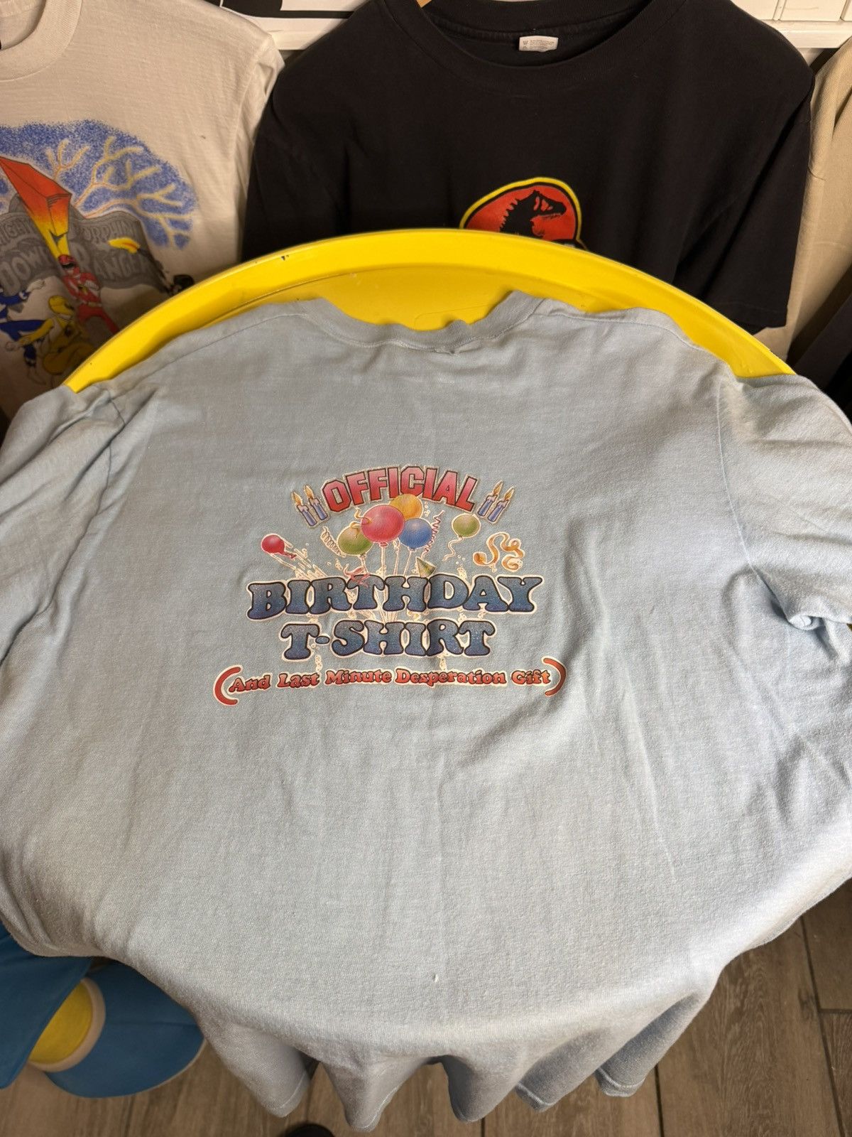 Vintage 1980s single stitch birthday T-Shirt Size US M / EU 48-50 / 2 - 3 Thumbnail