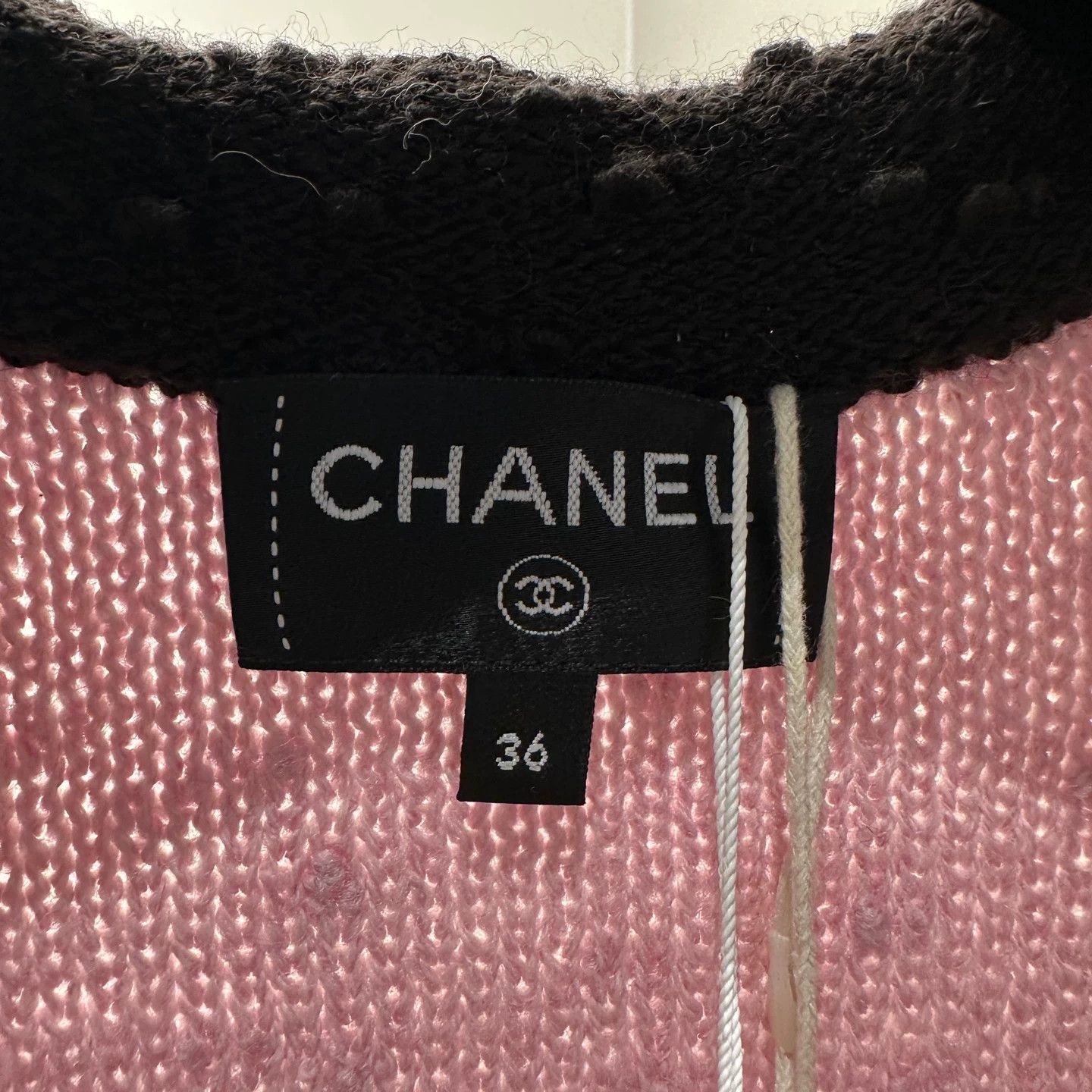 Chanel Chanel Women's 24K Black & Pink Wool Vest 36 Size XS / US 0-2 / IT 36-38 - 3 Thumbnail