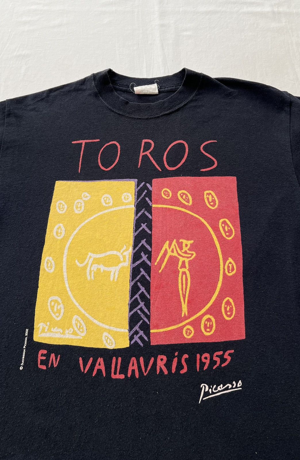 Arts & Science Vintage 2002 Pablo Picasso Toros En Vallauris Art T-shirt Size US M / EU 48-50 / 2 - 3 Thumbnail
