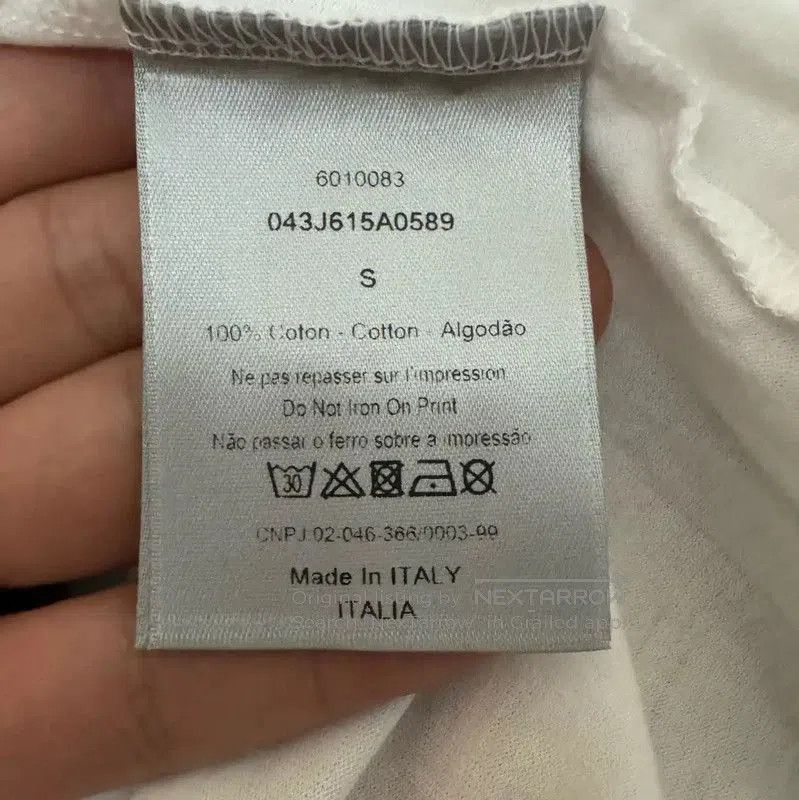 Dior Dior White Cotton Logo Men's T-Shirt . Size US S / EU 44-46 / 1 - 4 Thumbnail