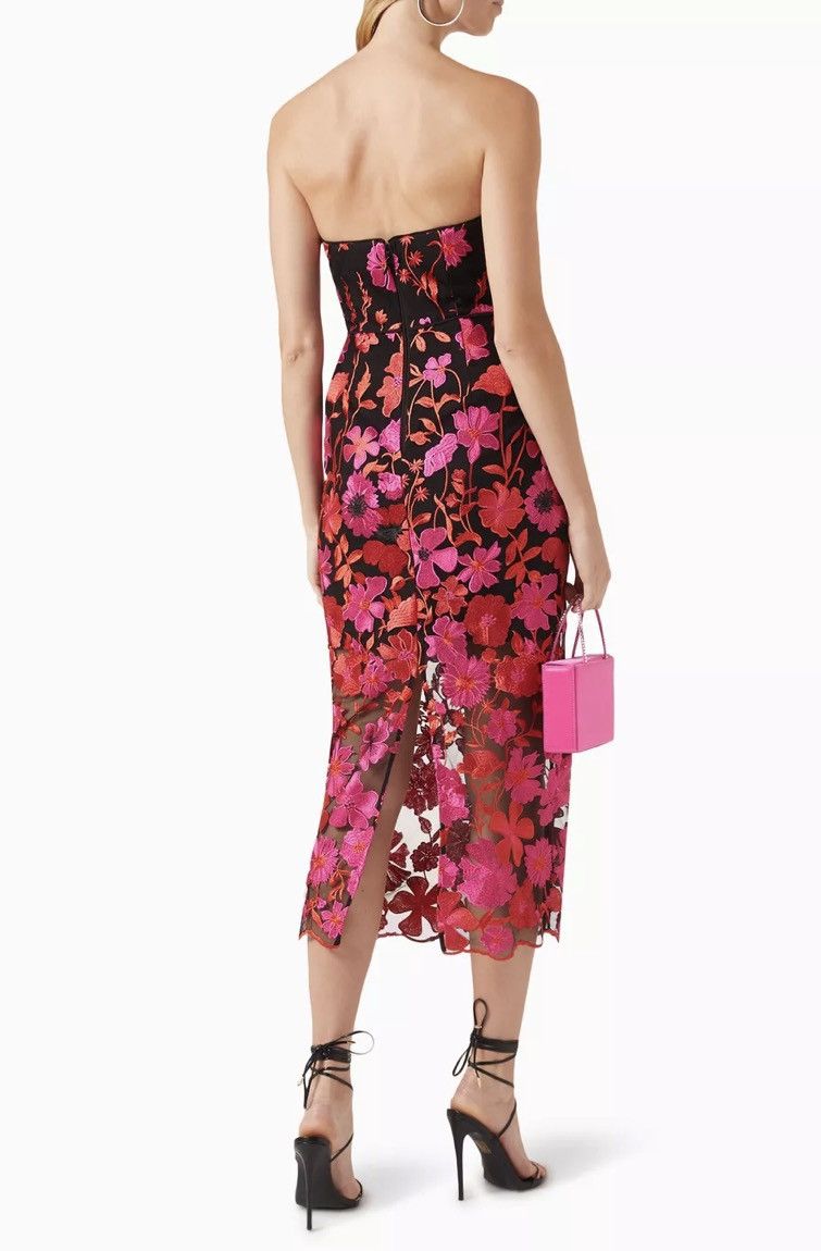 MILLY Milly Floral-Embroidered Midi Dress size 2 Size XS / US 0-2 / IT 36-38 - 5 Thumbnail