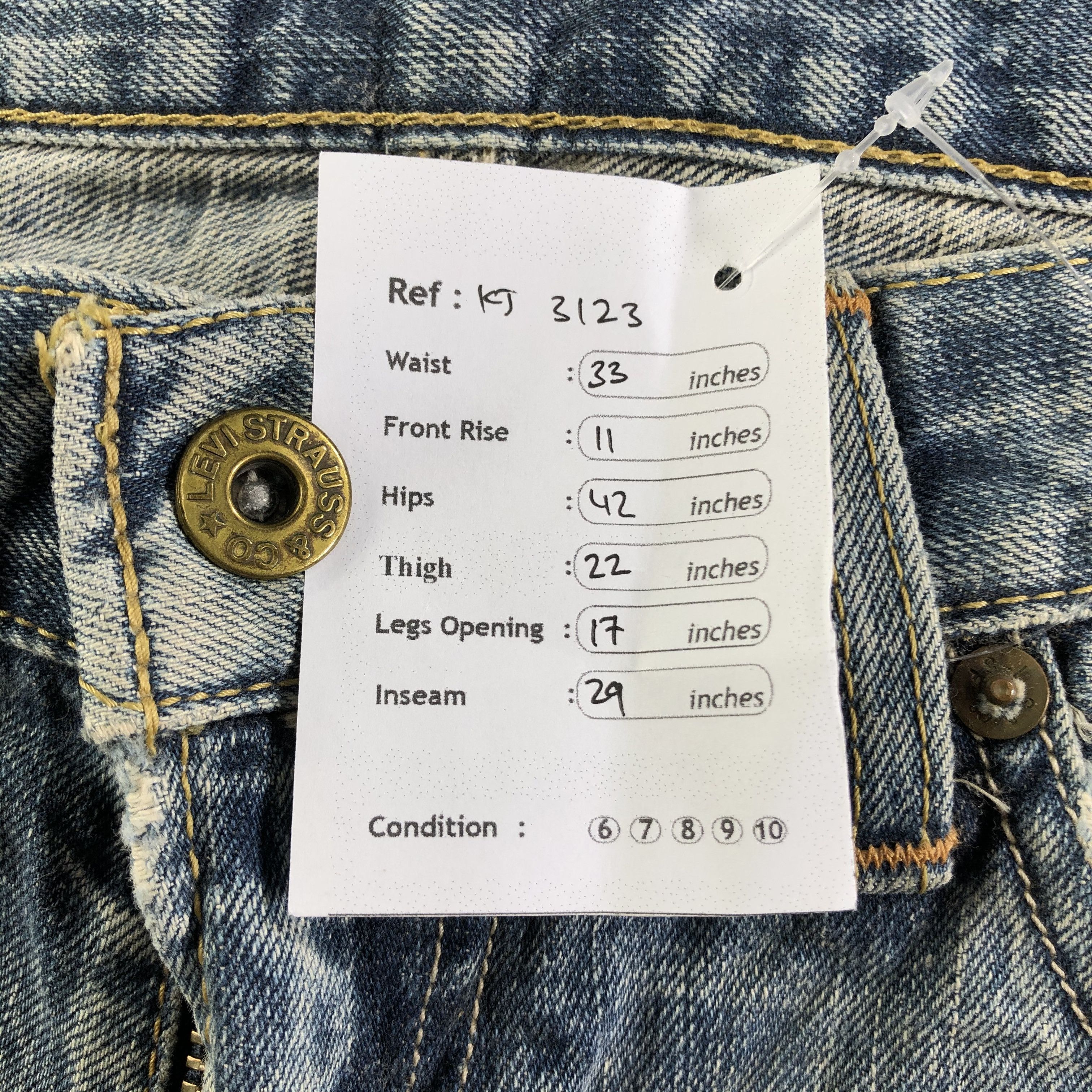 Levi's Vintage Distress Levis 503 Jeans KJ3123 Size US 32 / EU 48 - 15 Thumbnail