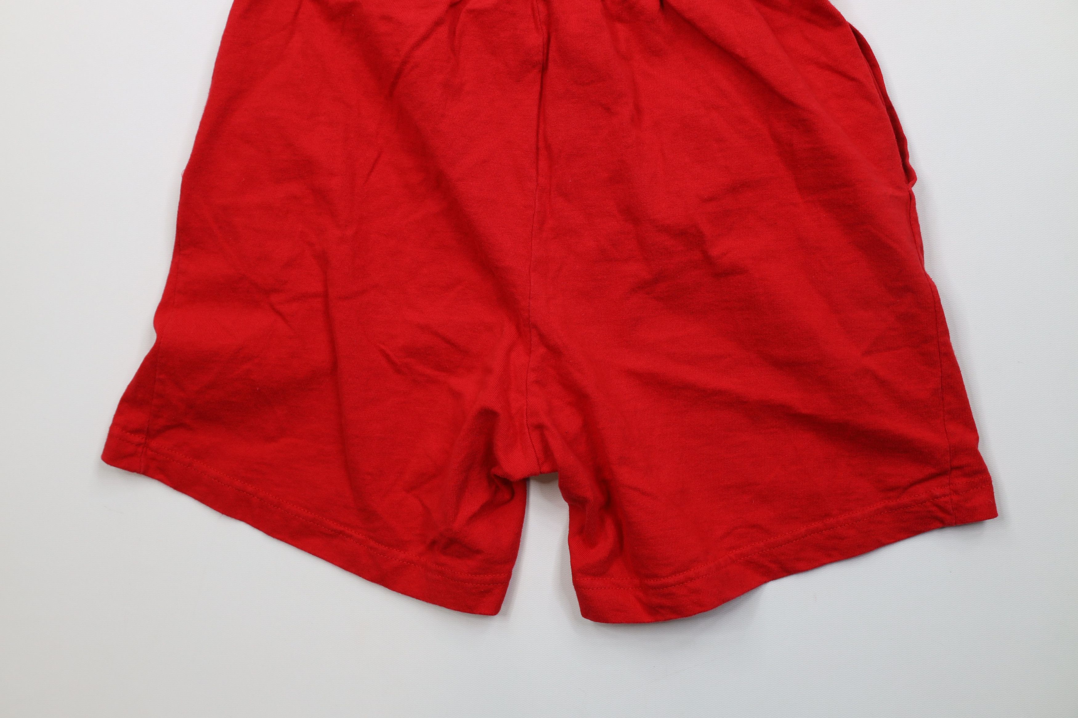 Riddell Vintage 90s Riddell Football Knee Shorts Red Cotton USA Size US 30 / EU 46 - 12 Thumbnail