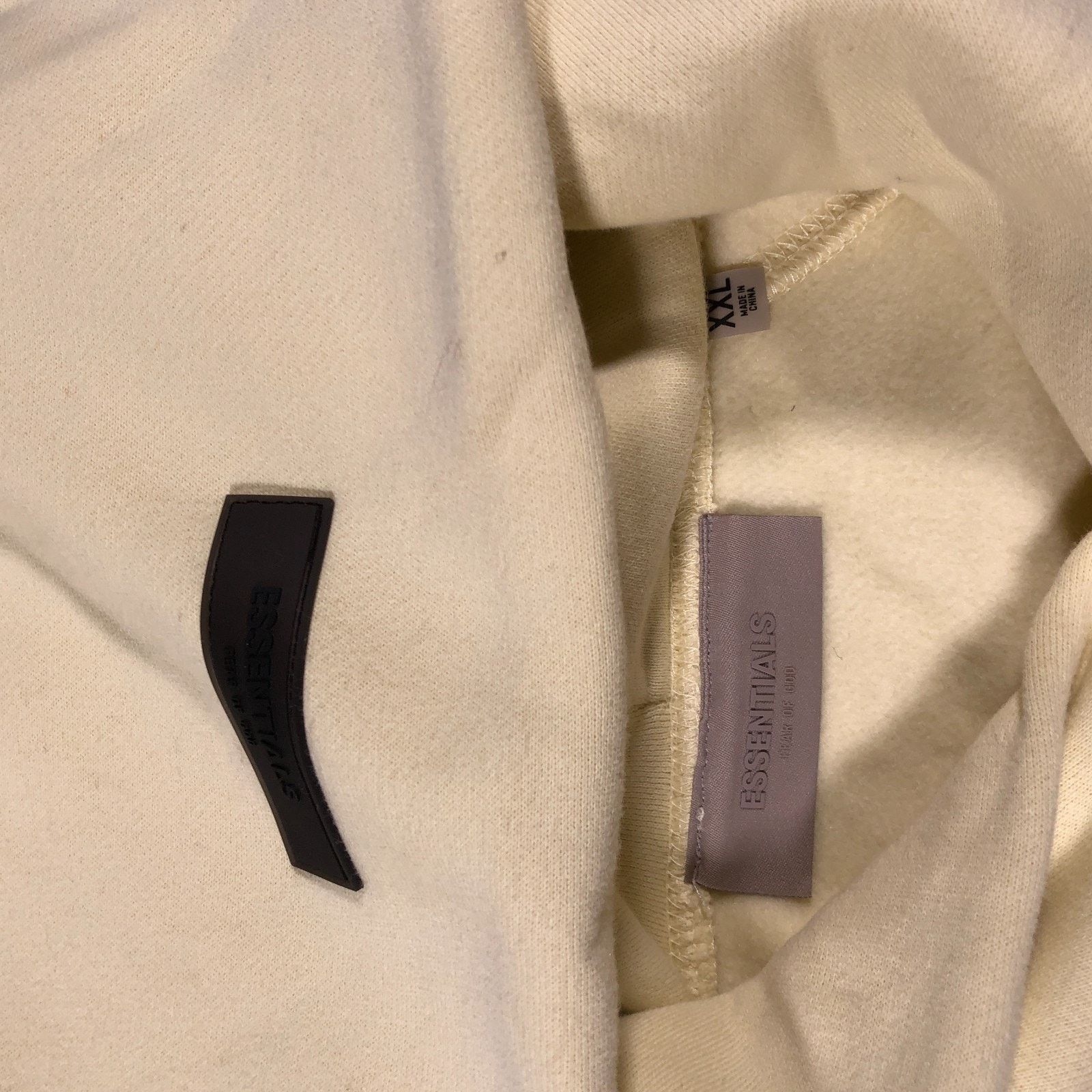 Essentials × Fear of God Fear of God Essentials Oversize Light Yellow Hoodie Sweater Size US XXL / EU 58 / 5 - 3 Thumbnail