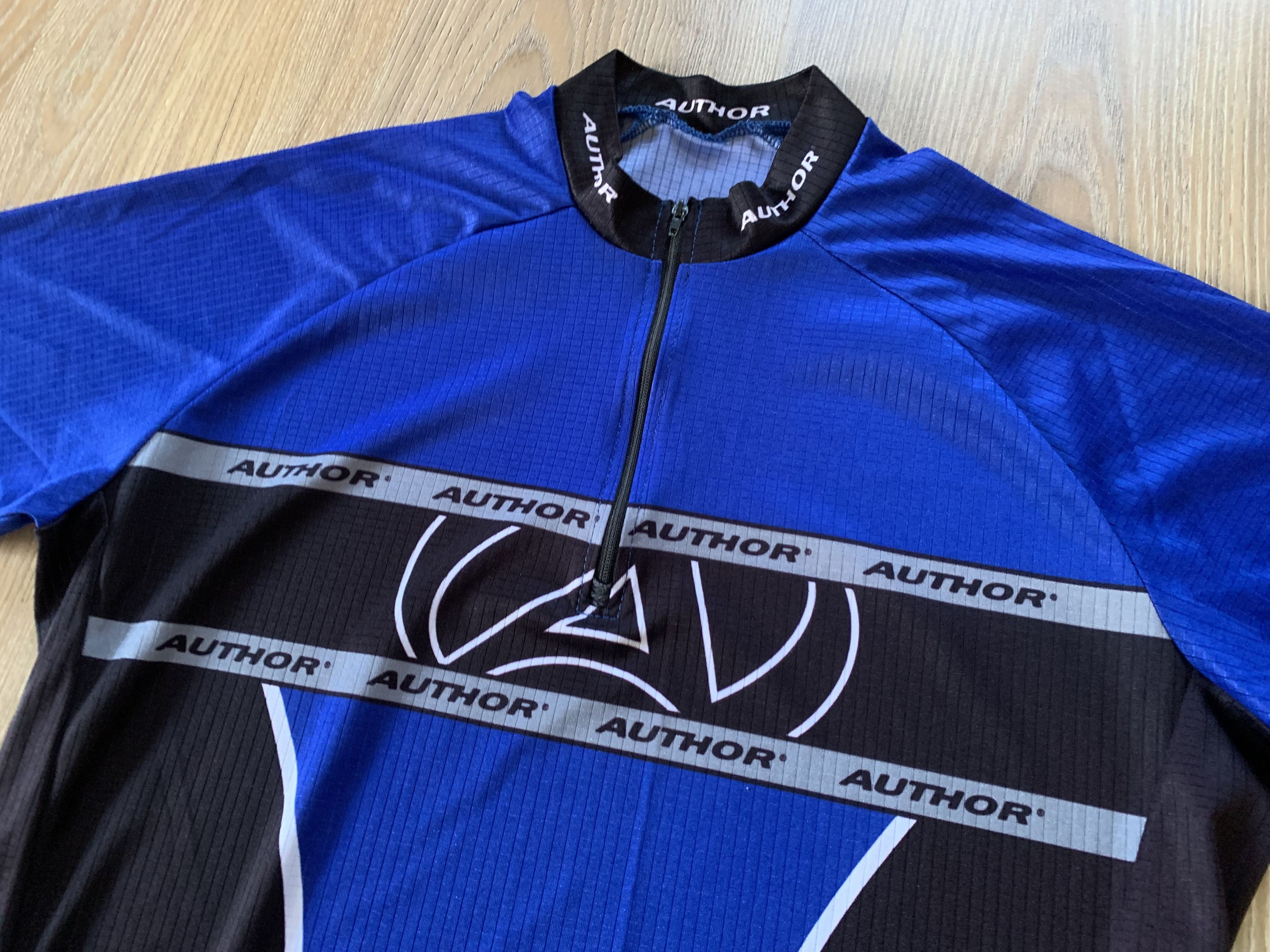 Bicycle Author Men's Short Sleeve Quarter Zip Cycling Jersey Size US XL / EU 56 / 4 - 4 Thumbnail