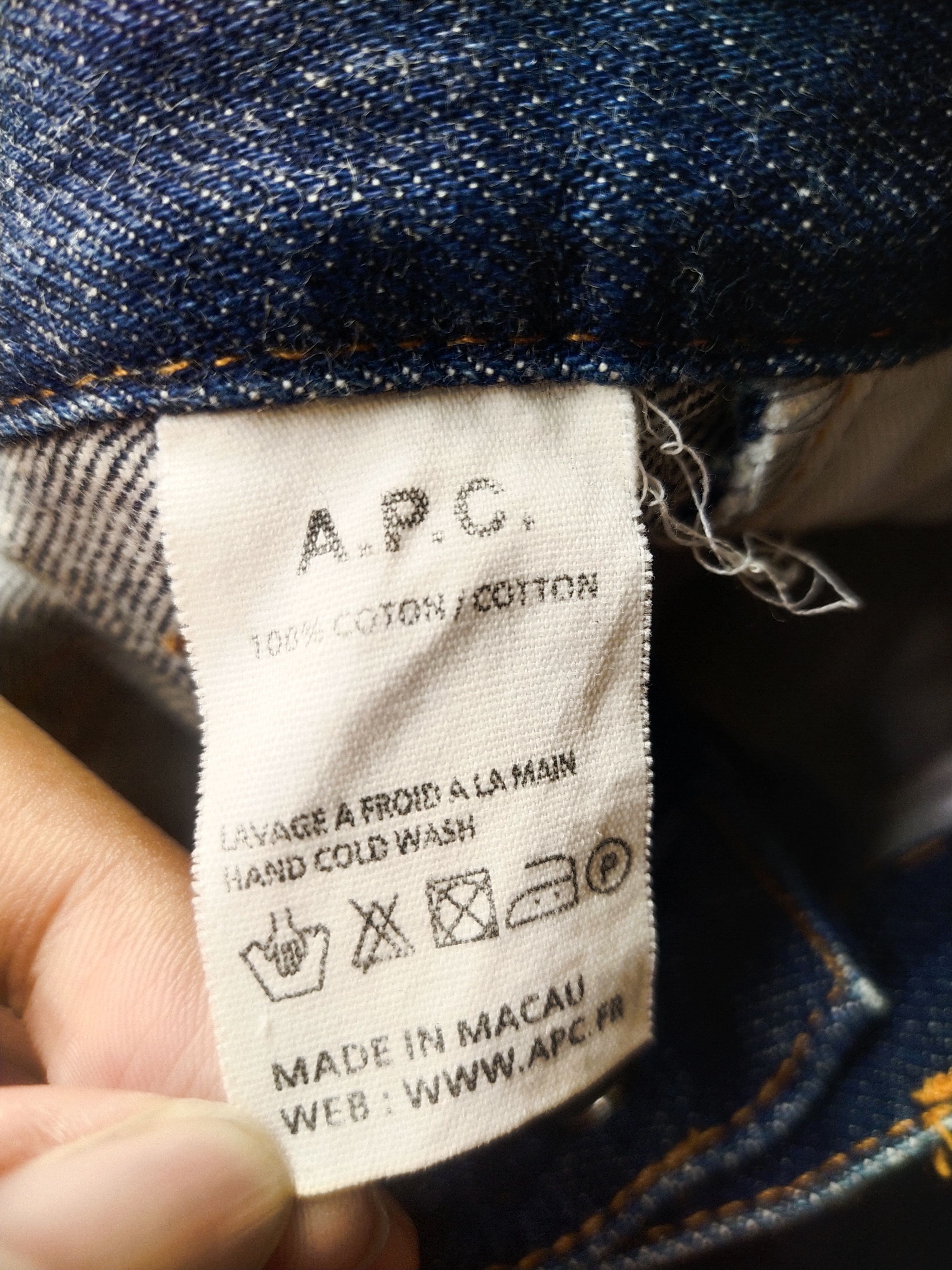A.P.C. A.P.C. Petit Standard Raw Japanese Denim Cut-Off Shorts Size 25" / US 0 / IT 36 - 7 Thumbnail