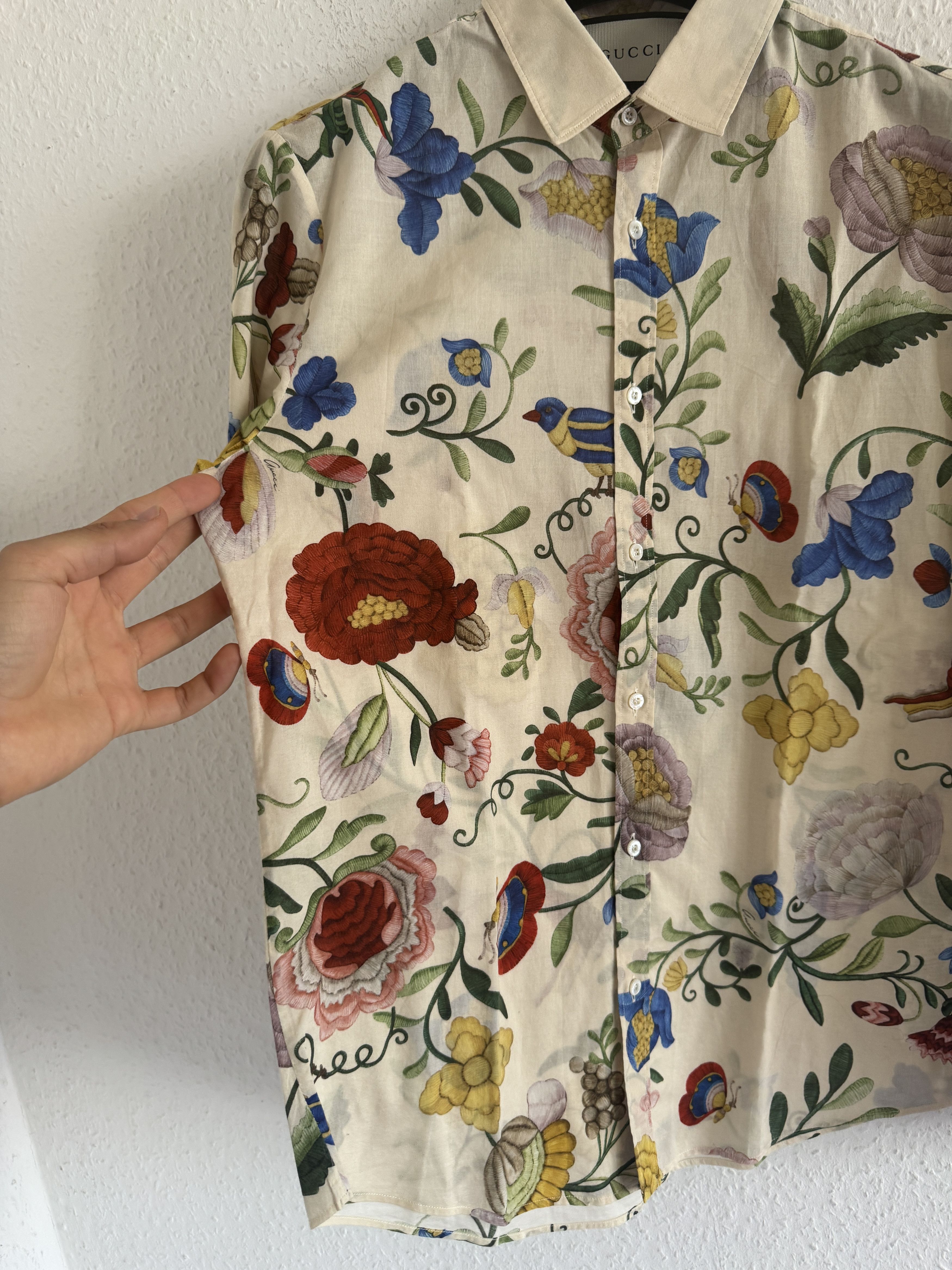 Gucci Duke Floral Button-Up Shirt Size US M / EU 48-50 / 2 - 8 Thumbnail