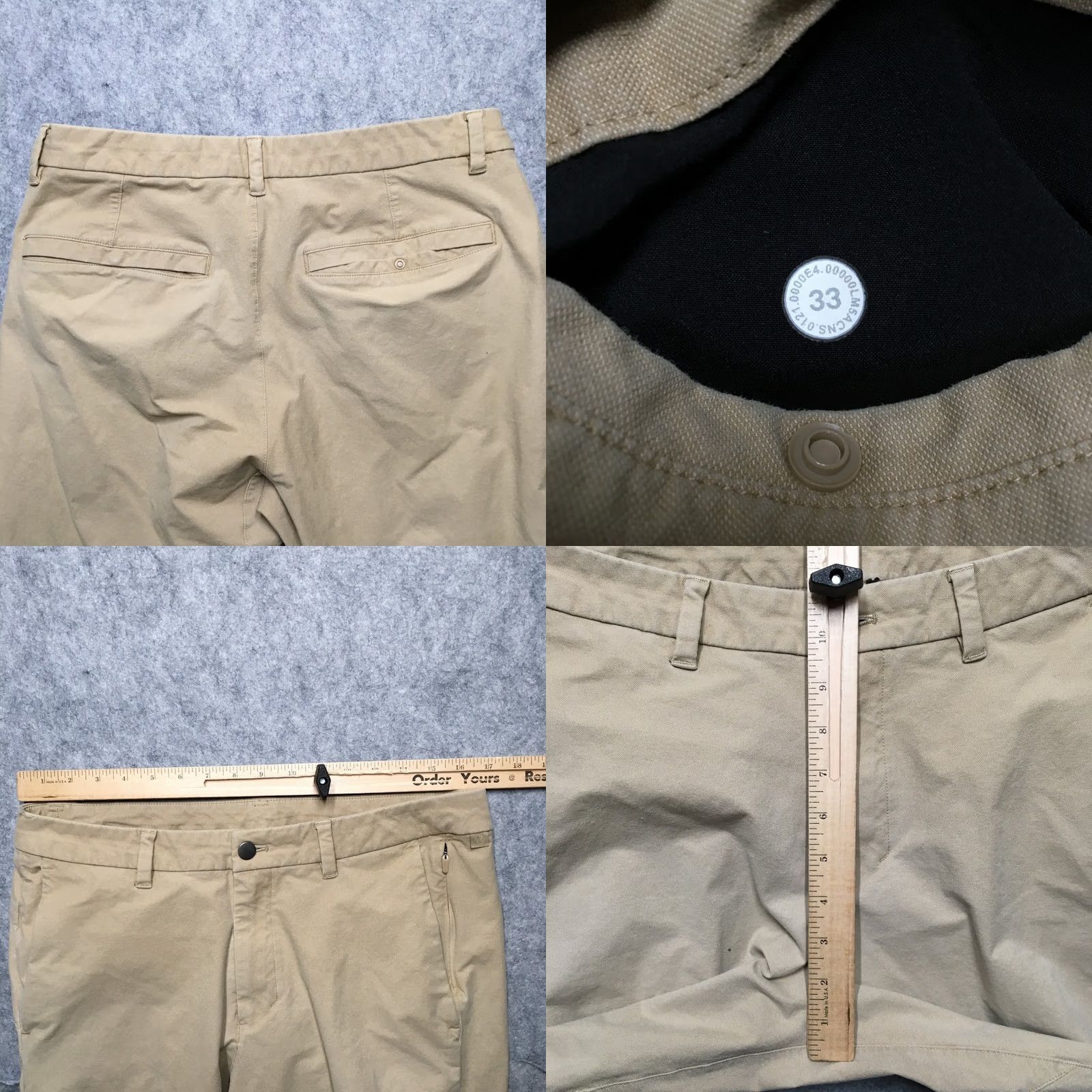Lululemon Lululemon ABC Pant Mens 33x31 Brown Chino Performance Moisture Wicking Pockets Flat Front Modern 33 Inseam 31 Inseam Mens Size US 33 - 8 Thumbnail