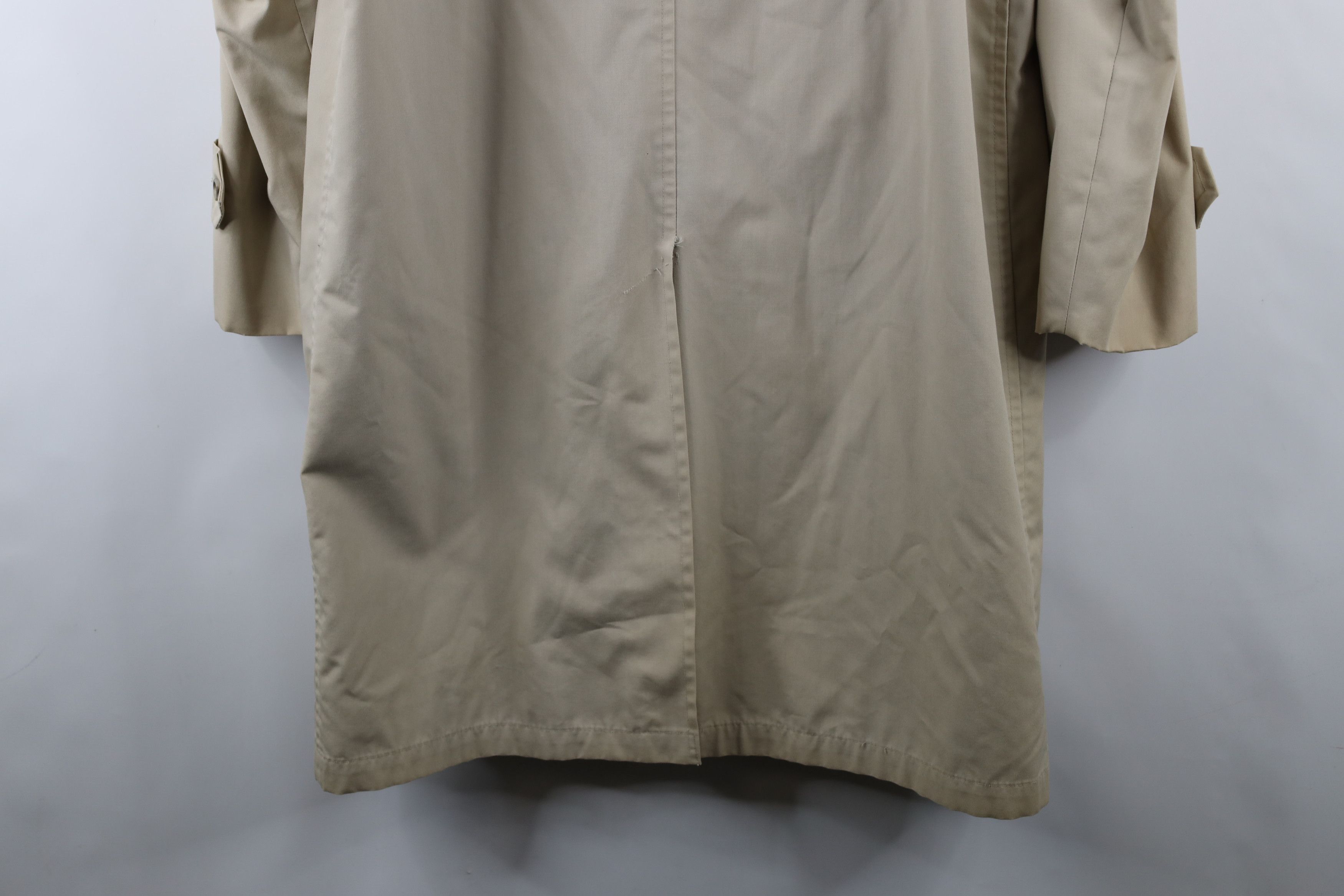 Vintage Vintage 60s 70s Streetwear Trench Coat Rain Jacket Beige USA Size US L / EU 52-54 / 3 - 18 Thumbnail