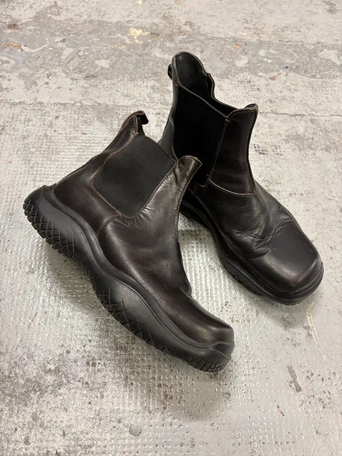 Prada FW1999 Prada Brown Leather Vibram Boots Size US 9 / IT 39 - 5 Thumbnail