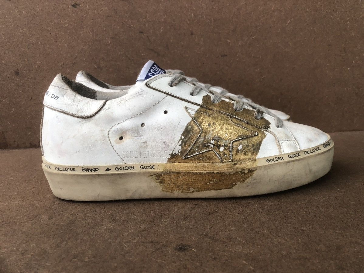 Golden Goose Golden Goose Hi-Star White Leather Women’s Sneakers Size 37 Size US 7 / IT 37 - 3 Thumbnail