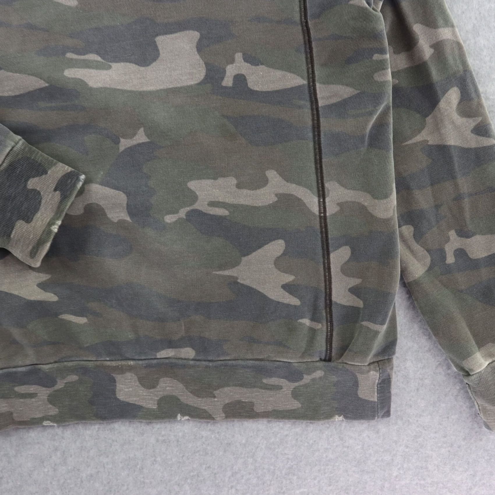 Vintage RAGDOLL XS Green Camo Sweatshirt - Mens Vintage Size XS / US 0-2 / IT 36-38 - 7 Thumbnail